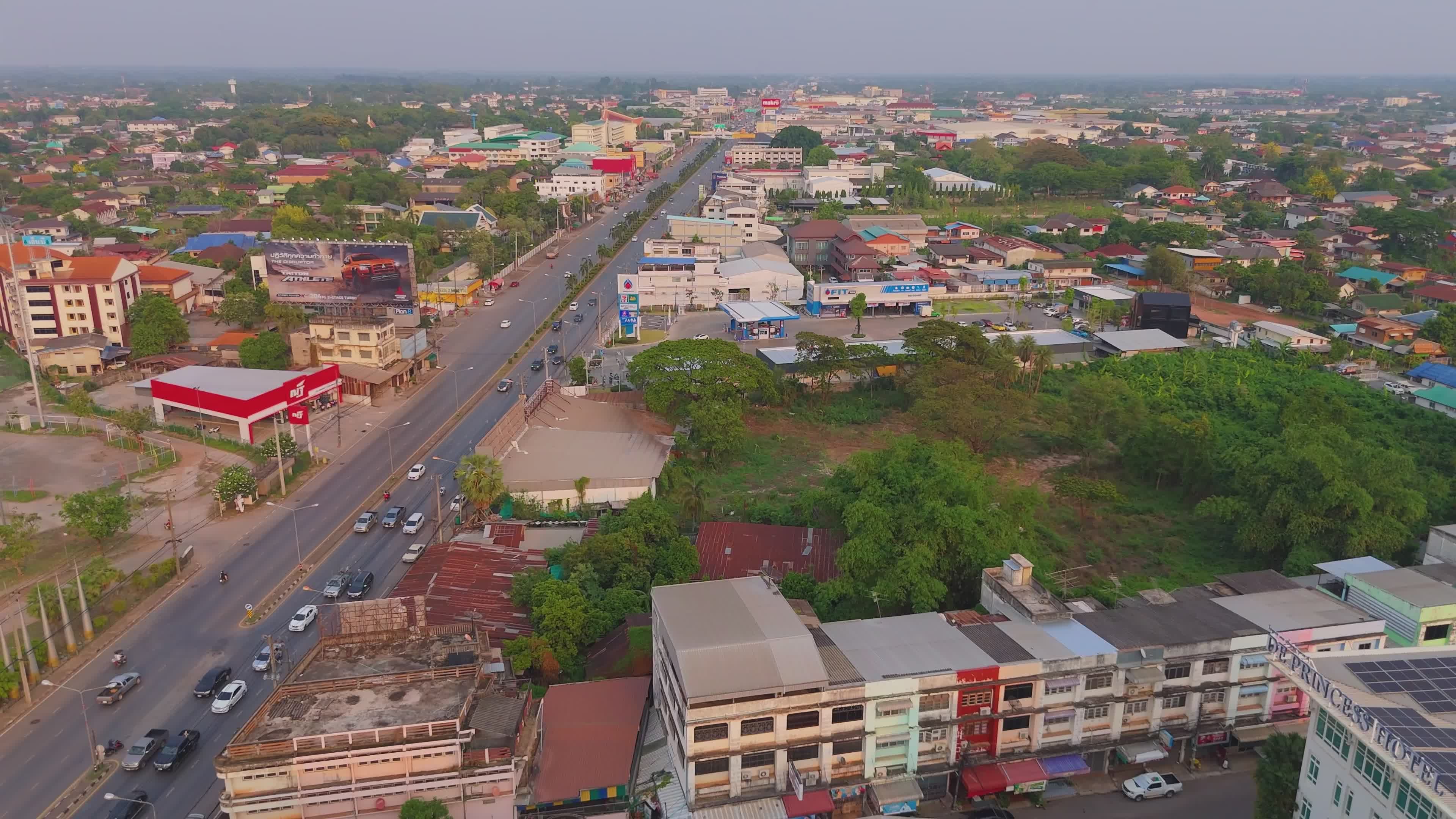 Aerial View of Udon Thani Cityscape, Thailand Free Stock Video Footage ...