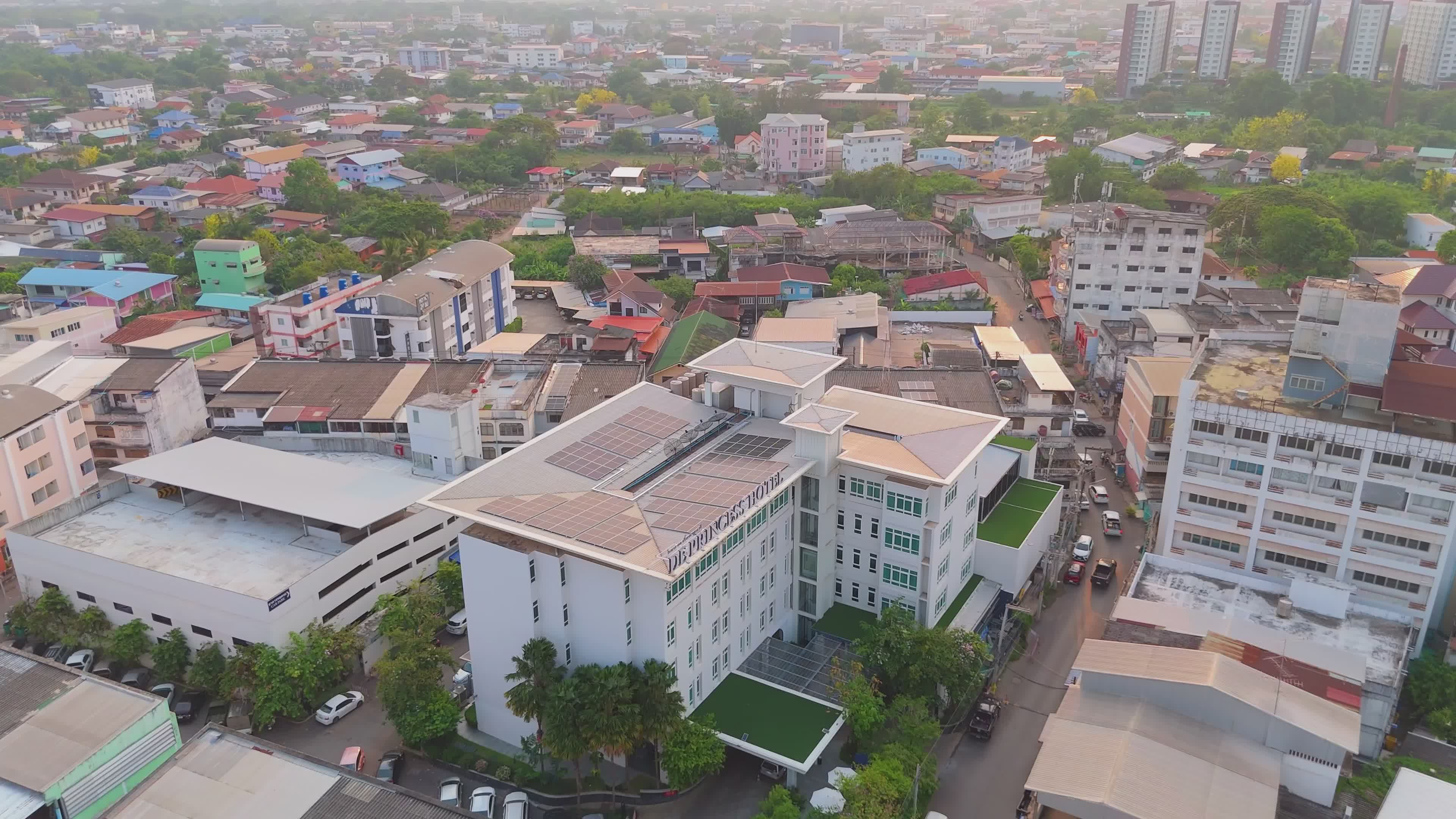 Aerial View of Udon Thani Cityscape at Daytime Free Stock Video Footage ...