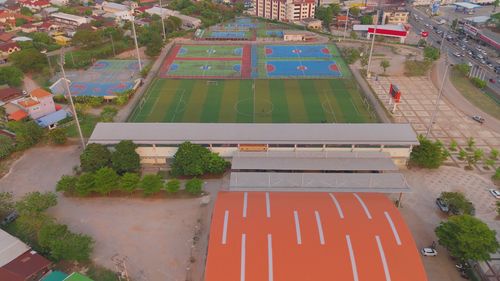 Aerial Footage of a Sports Complex Free Stock Video Footage, Royalty ...
