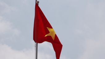 五星红旗飘扬视频素材