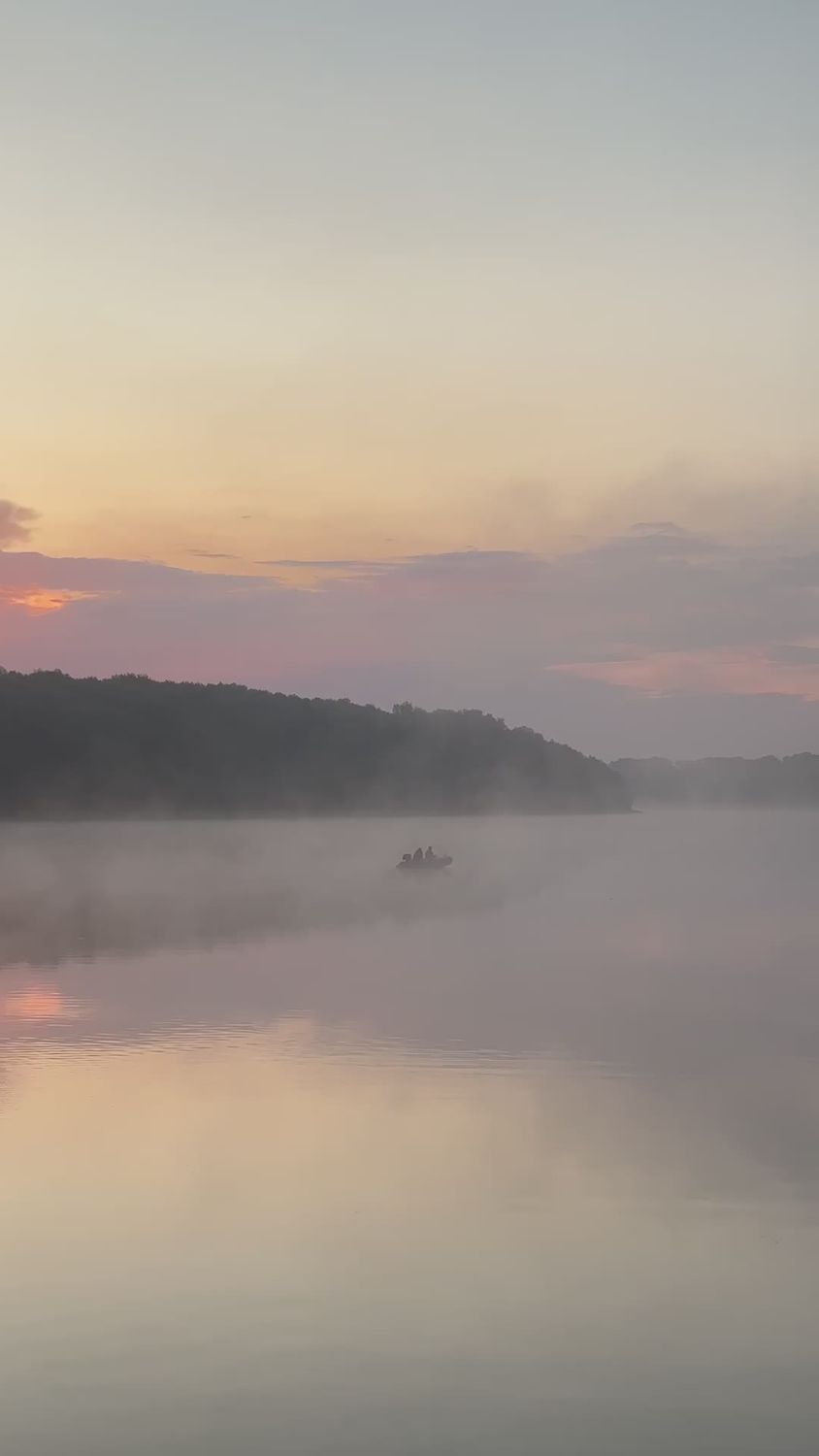 Serene Sunrise Over Misty Lake Free Stock Video Footage, Royalty-Free ...