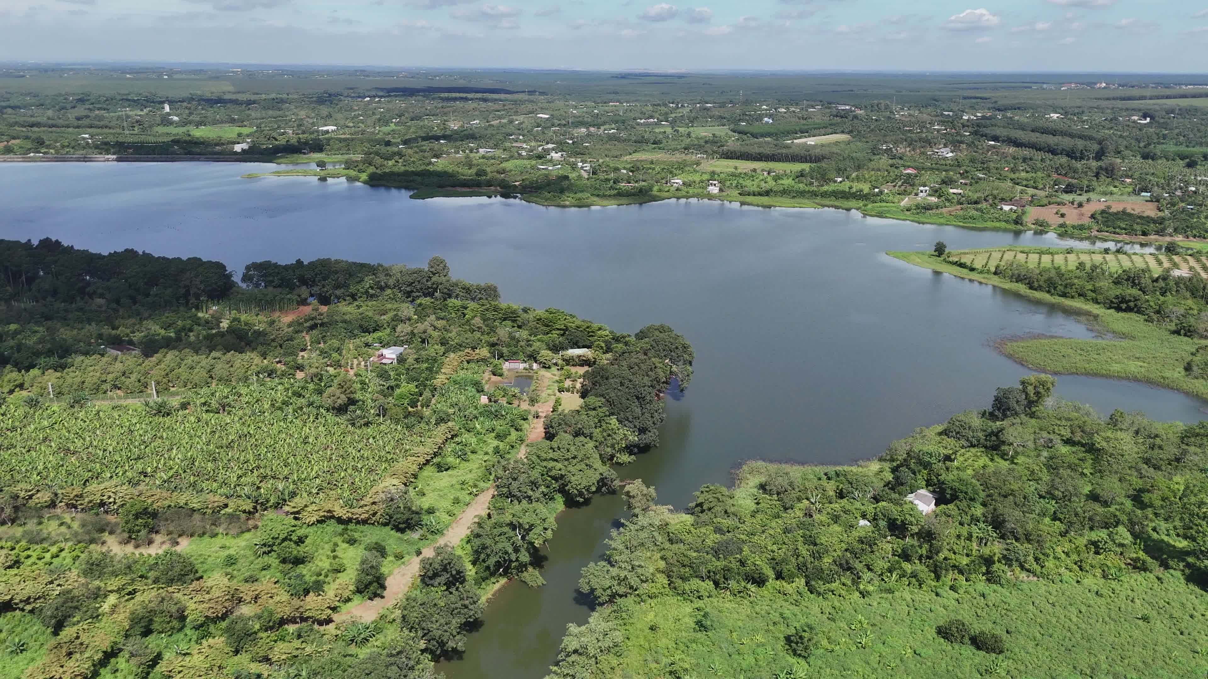 Scenic Aerial View of Lush Green Landscape Free Stock Video Footage ...
