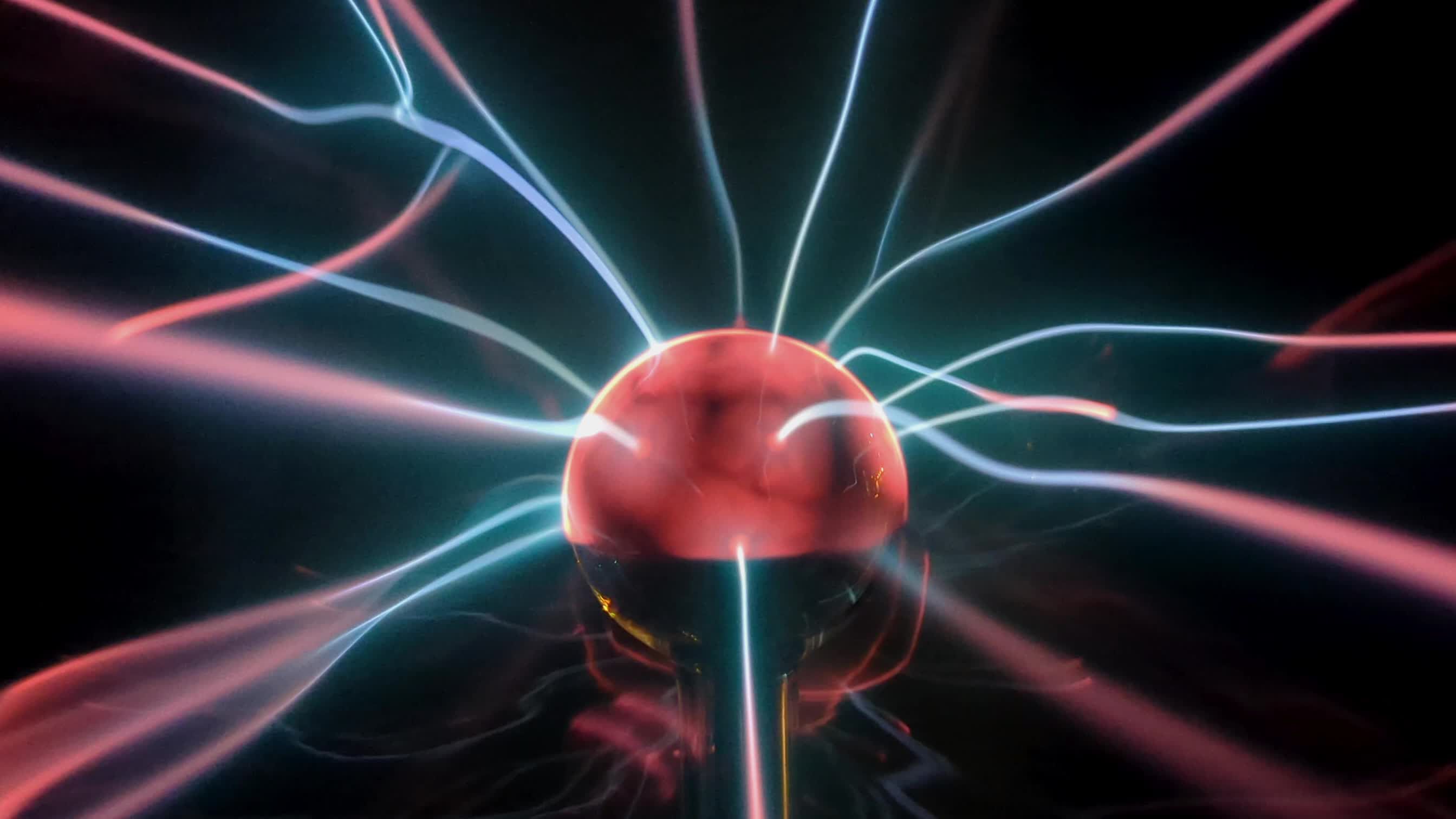 Mesmerizing Plasma Ball with Colorful Bolts Free Stock Video Footage ...