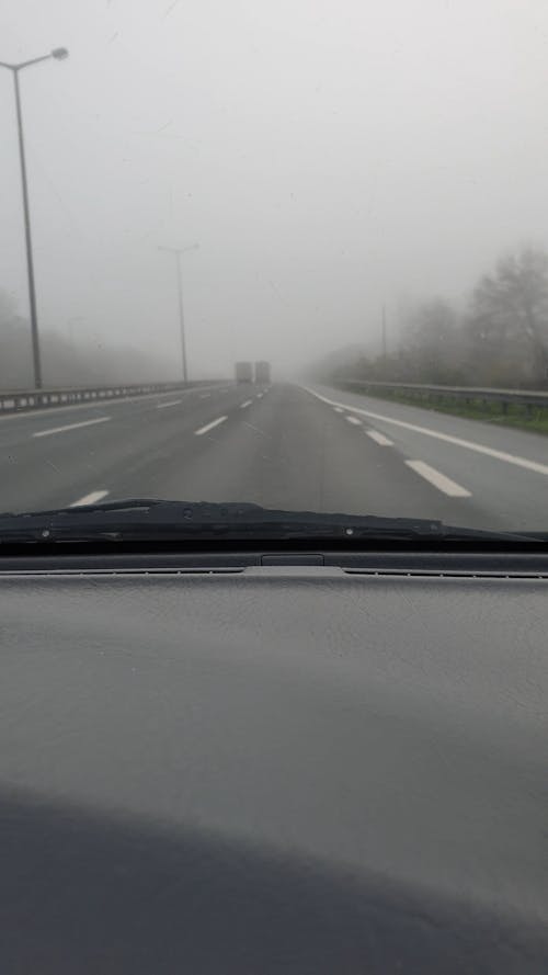 Person Traveling On A Foggy Day
