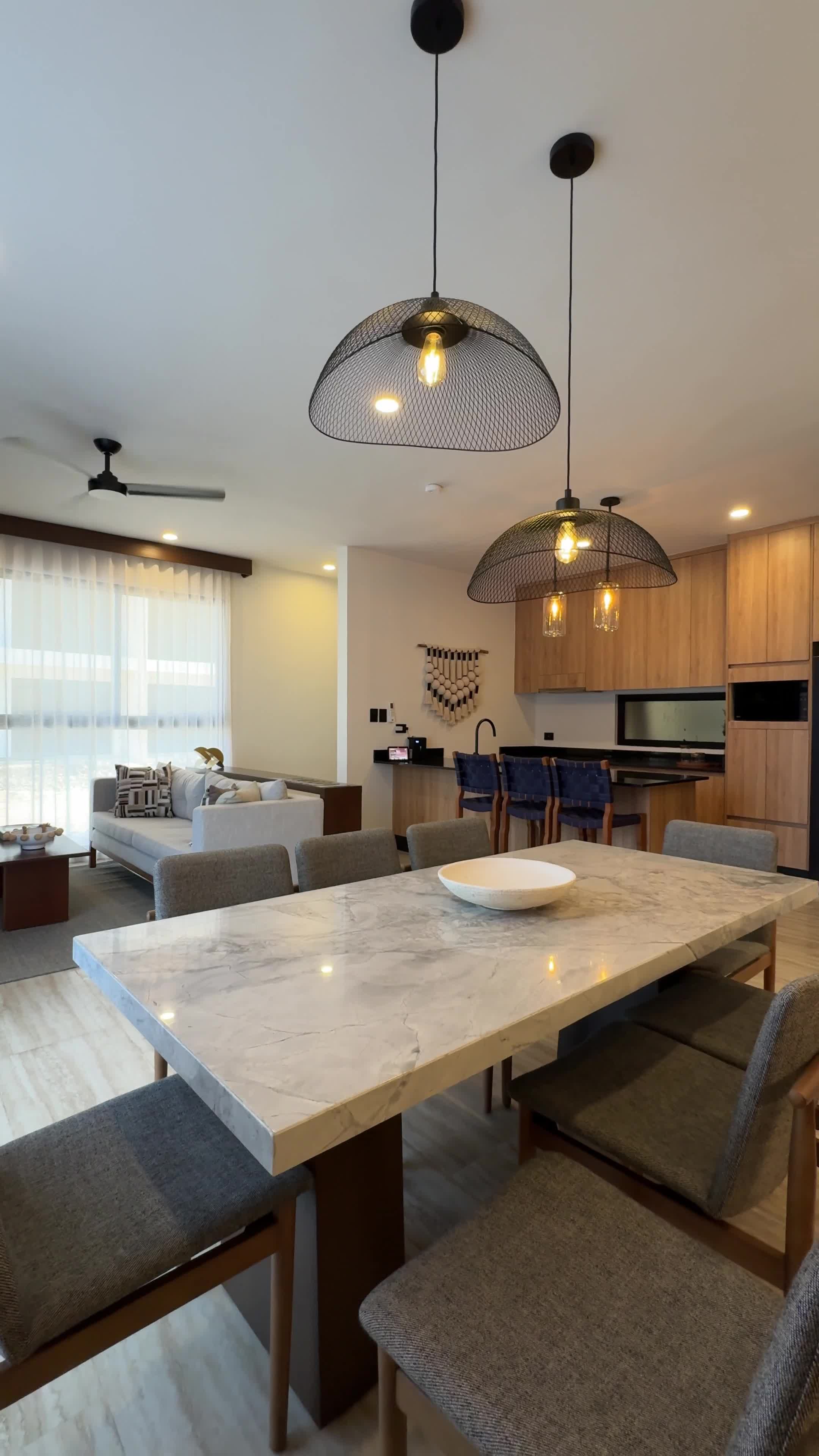 Photo inspiration: Modern Dining Room In Stylish City Apartment Free Stock Video Photo Inspiration