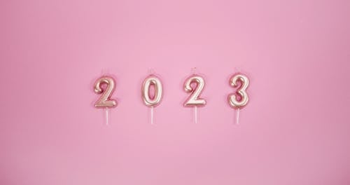Candle Numbers On Stick Signifying A Year Date