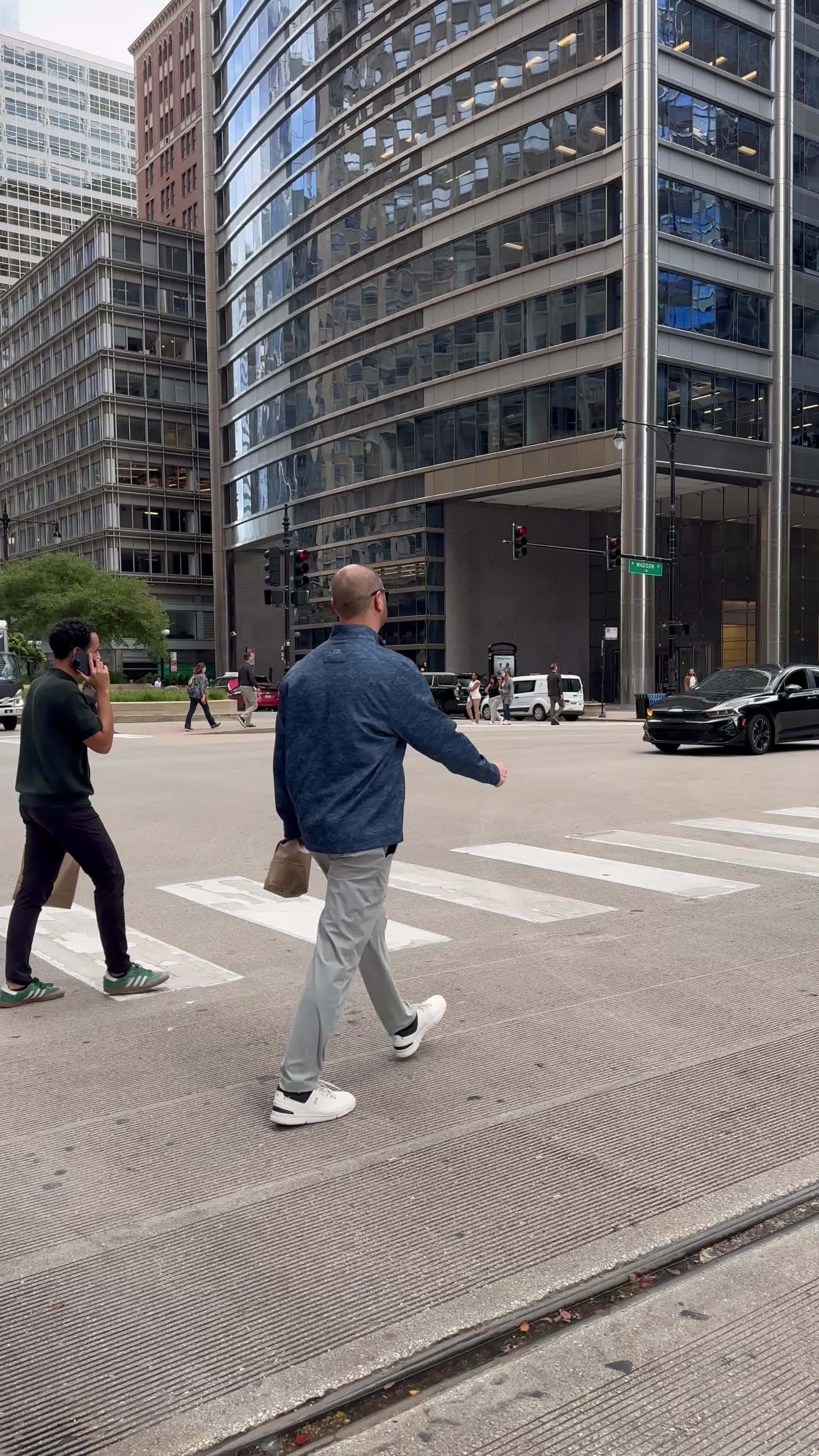 People Crossing Busy Urban Intersection Free Stock Video Footage ...