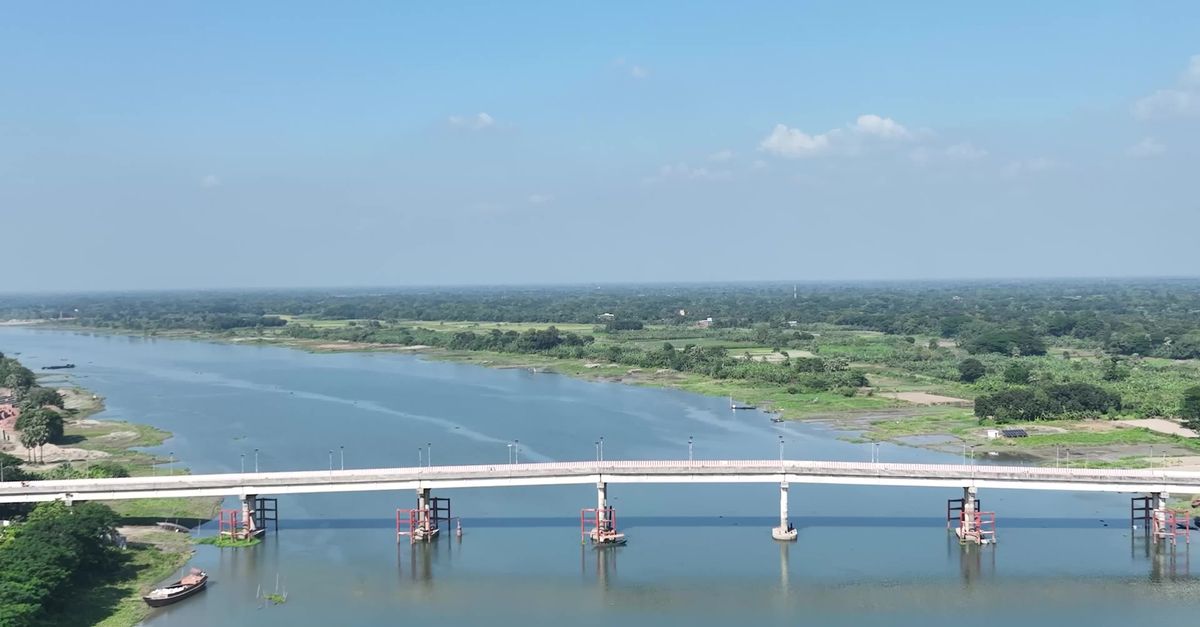 Turag Aerial View of Turag River and Bridge in Gazipur Free Stock Video ...