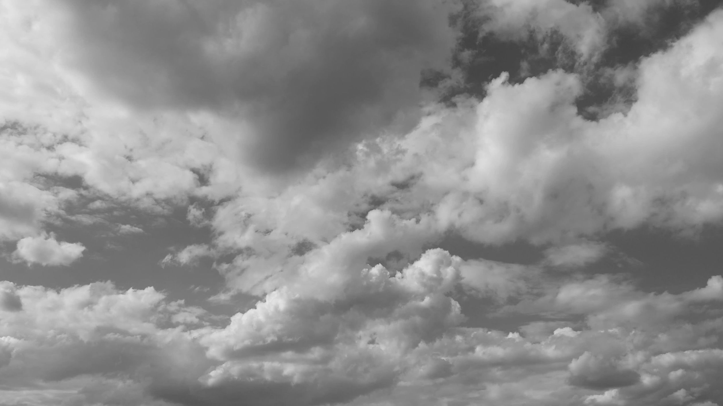 Dramatic Black and White Sky with Clouds Free Stock Video Footage ...