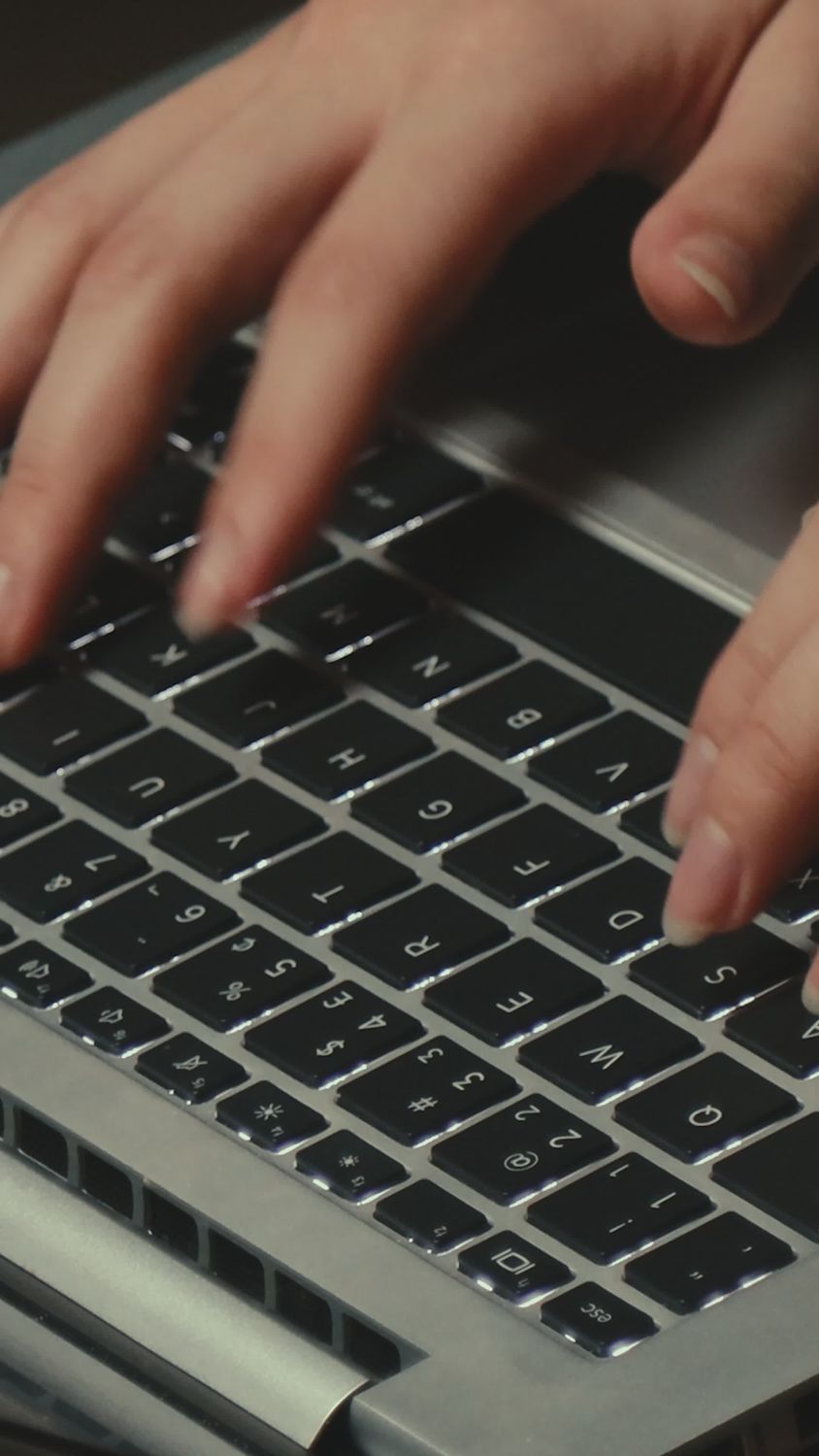 Computer Digit Hands Typing Fast on a Laptop Keyboard Free Stock Video Footage ...