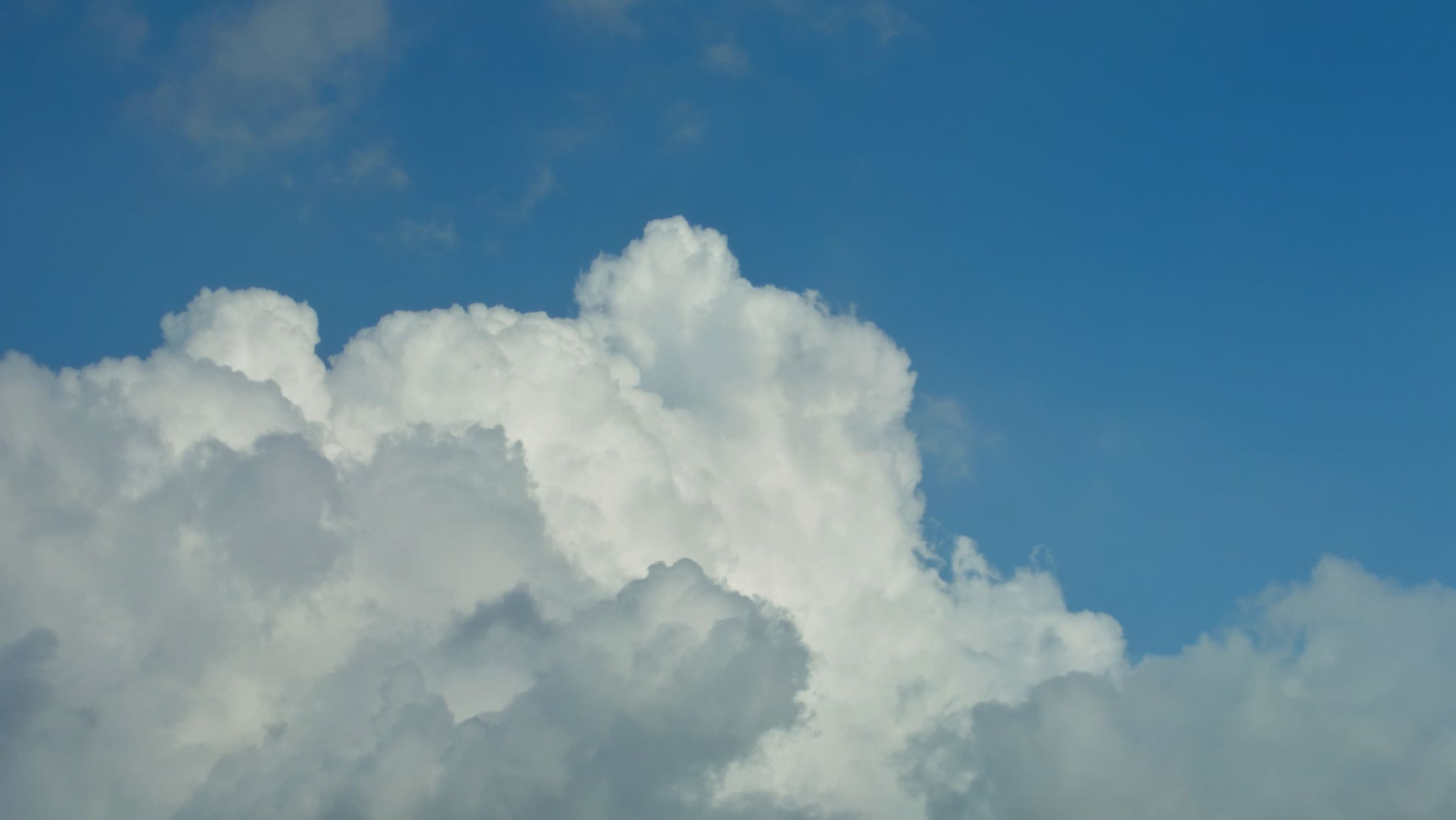 Dramatic Cumulus Clouds in Blue Sky Free Stock Video Footage, Royalty ...