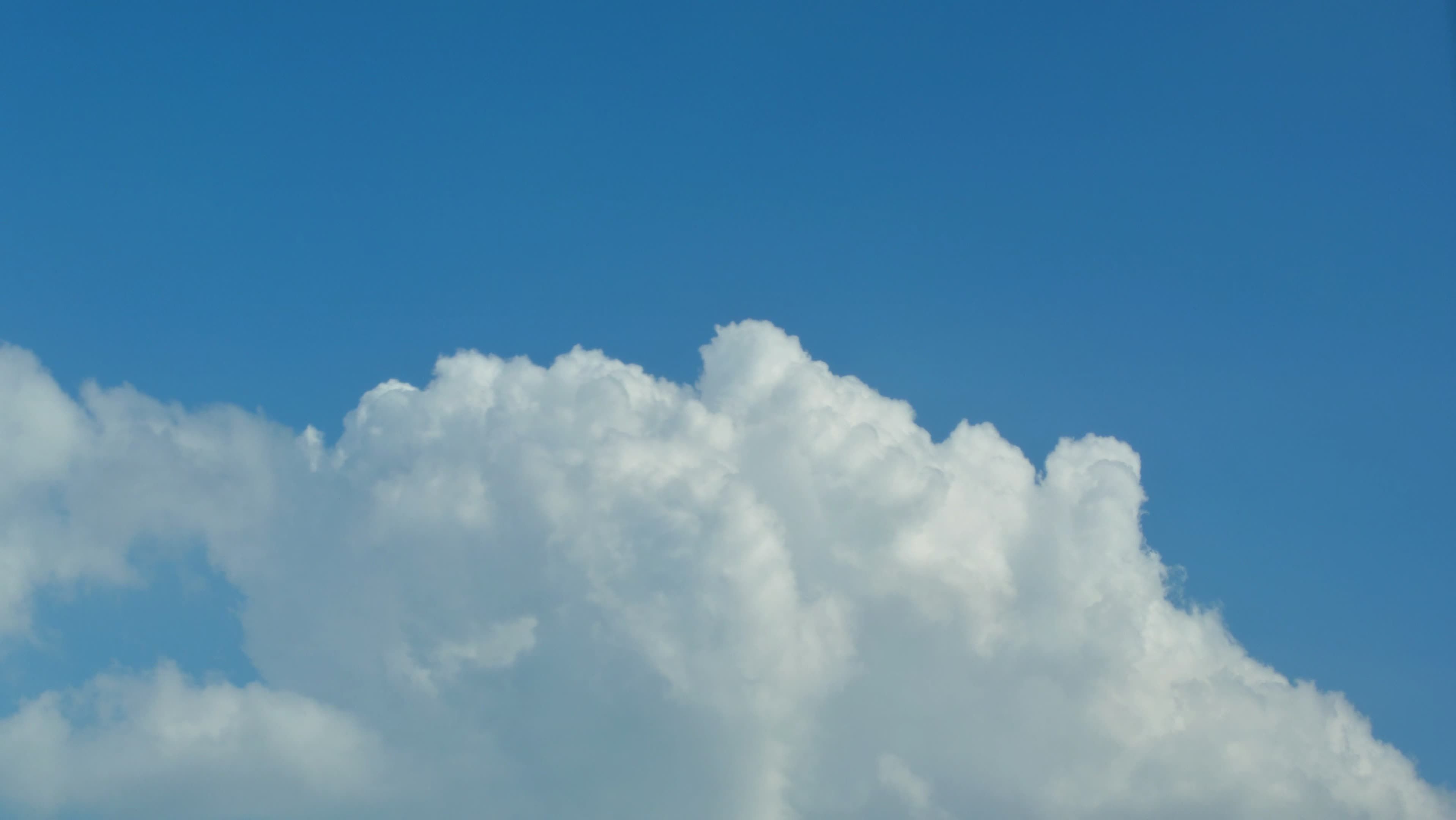 Serene Blue Sky with Fluffy White Clouds Free Stock Video Footage ...