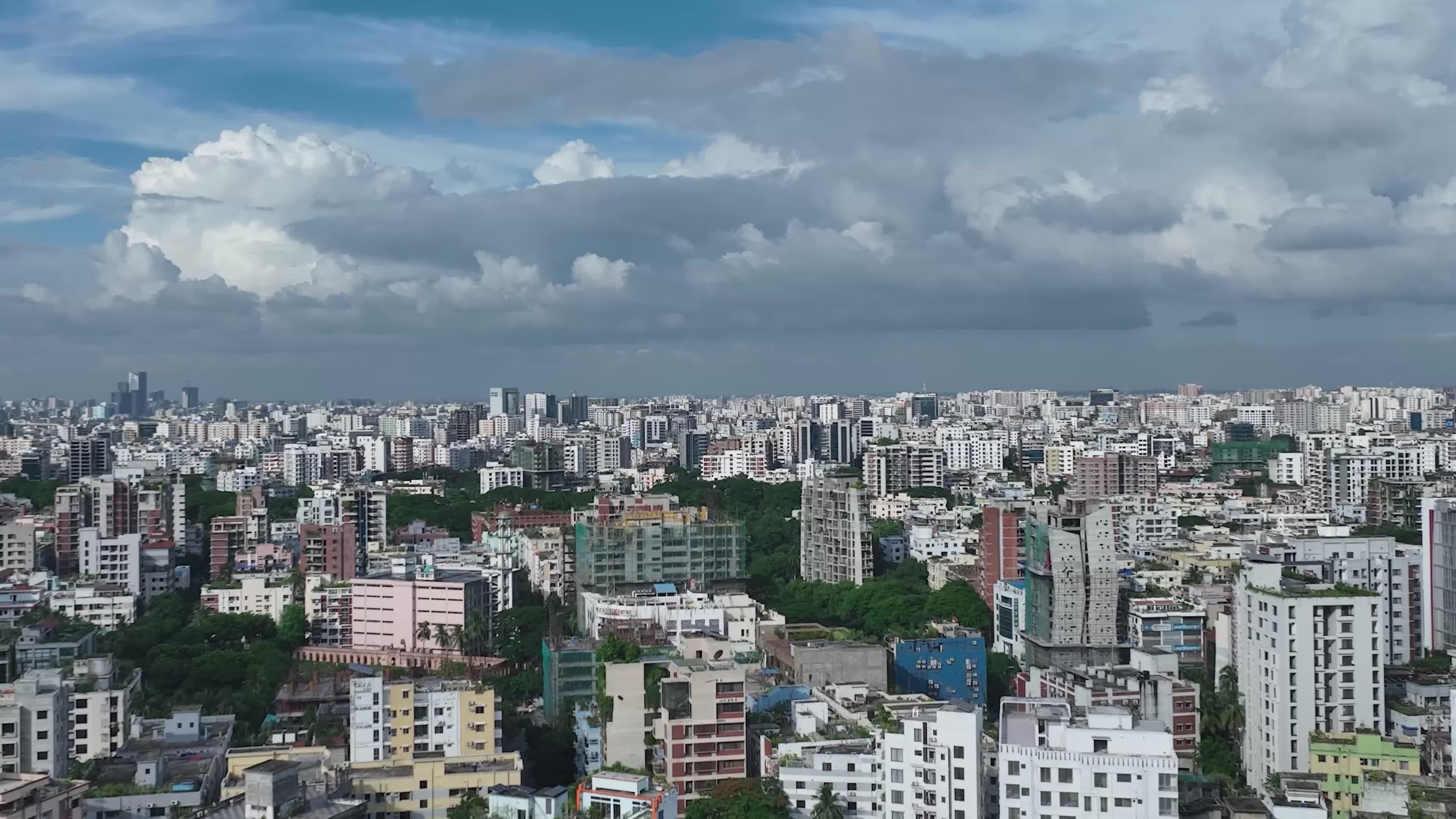 Stunning Aerial Footage of Dhaka Cityscape Free Stock Video Footage ...