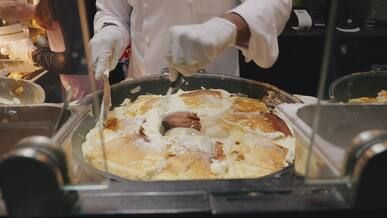 delicious kaiserschmarrn preparation in vienna