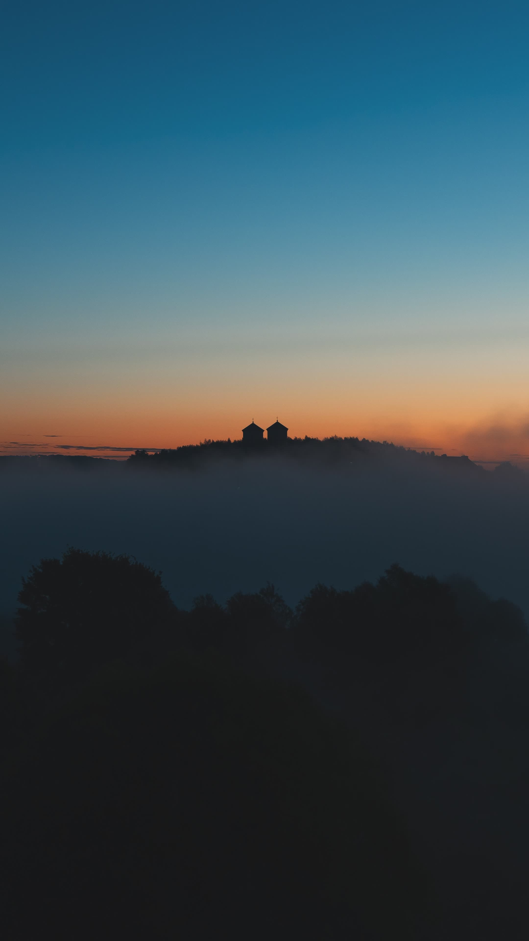 Majestic Castle at Sunrise in Misty Landscape Free Stock Video Footage ...
