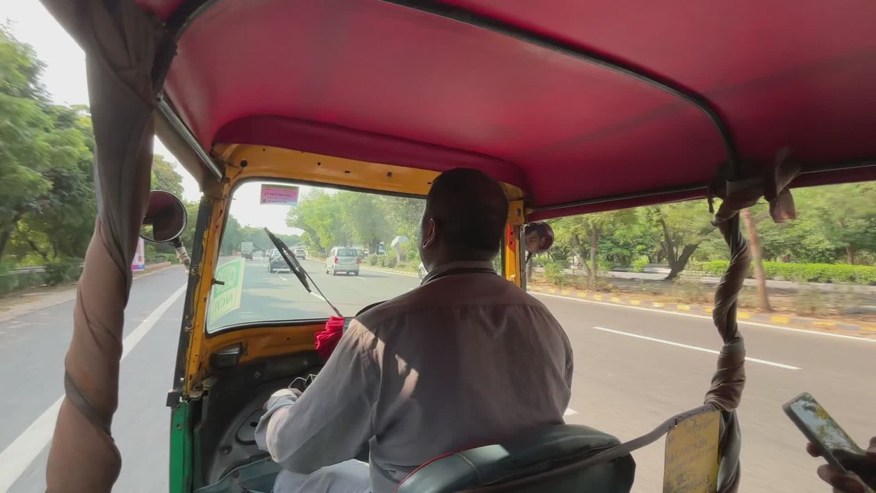 Auto Rickshaw Ride Vibrant Auto Rickshaw Ride Through Busy Indian City Free Stock Video ...