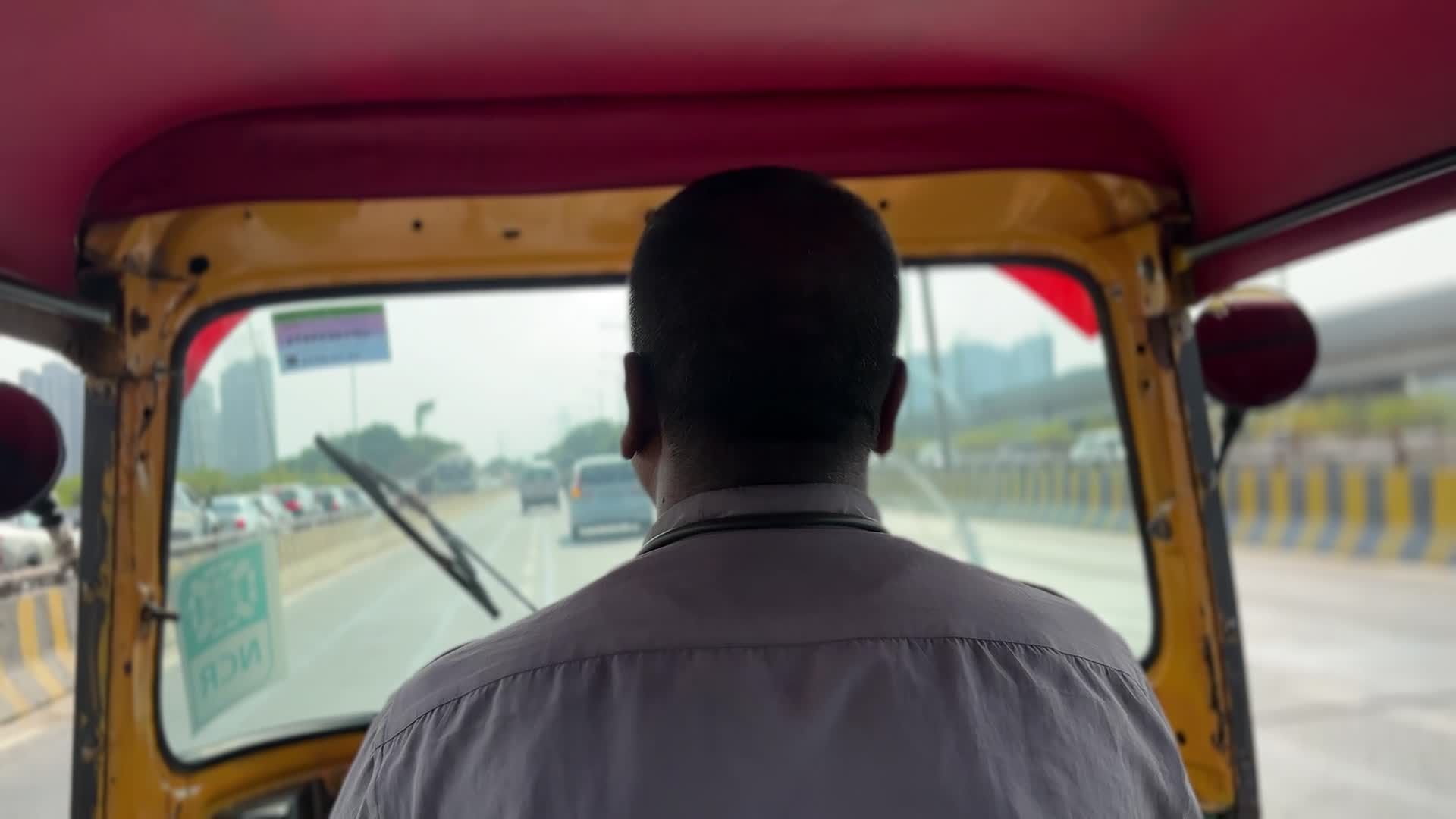 Auto Rickshaw Driver in Mumbai Traffic Free Stock Video Footage ...