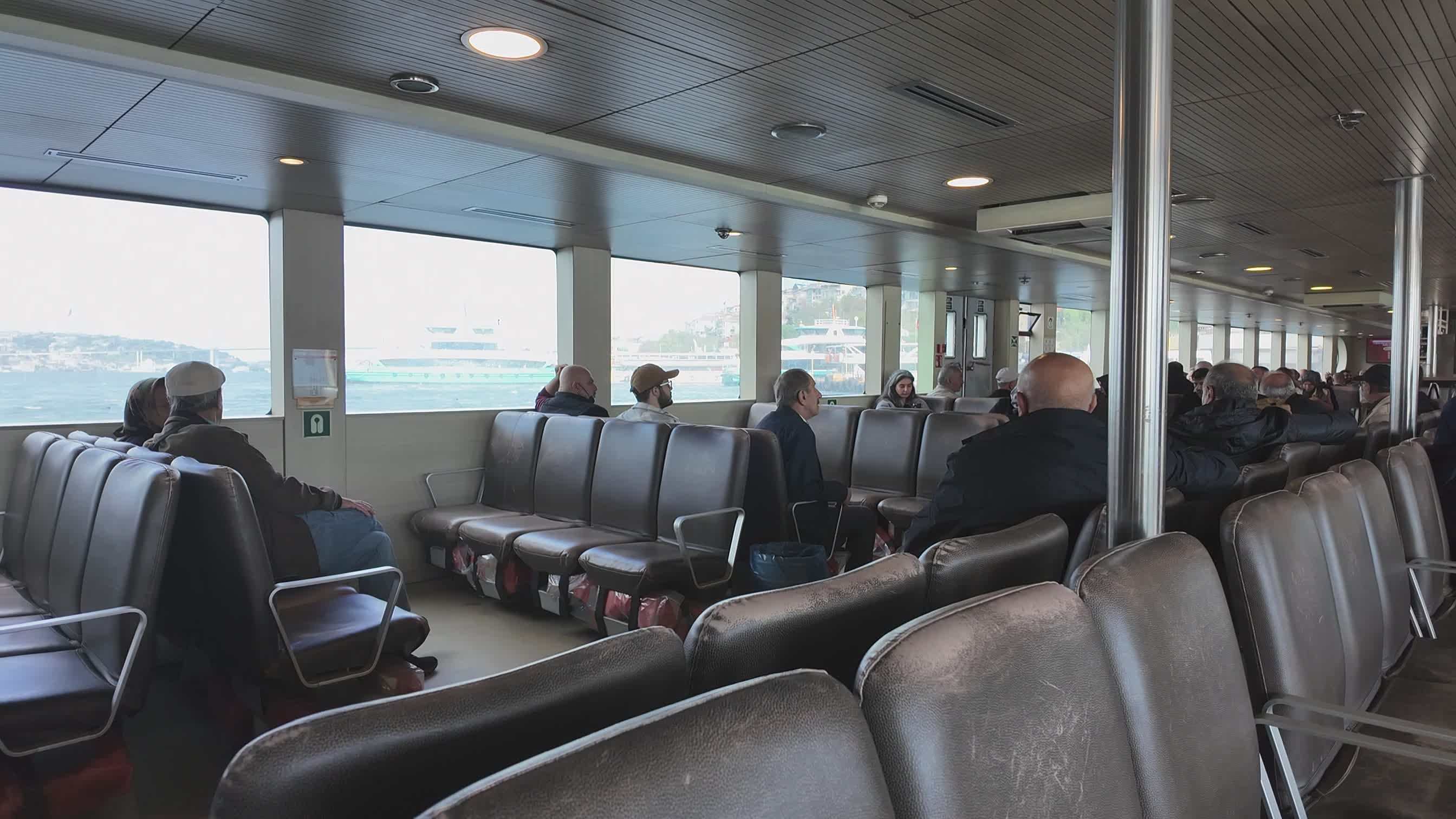 Relaxing Passenger Ferry Ride Across Istanbul Free Stock Video Footage ...