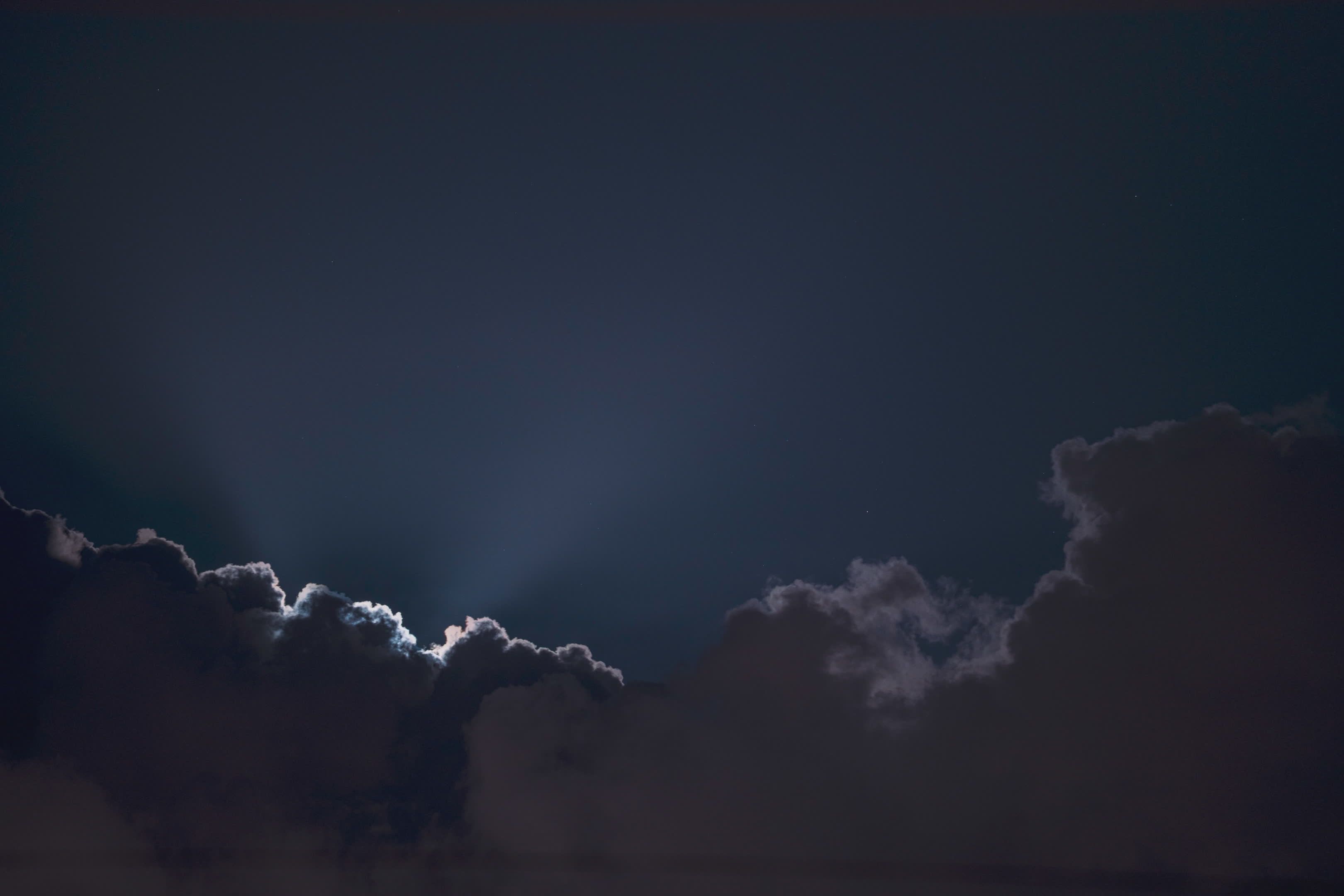 4K Timelapse of Moon and Clouds at Night Free Stock Video Footage
