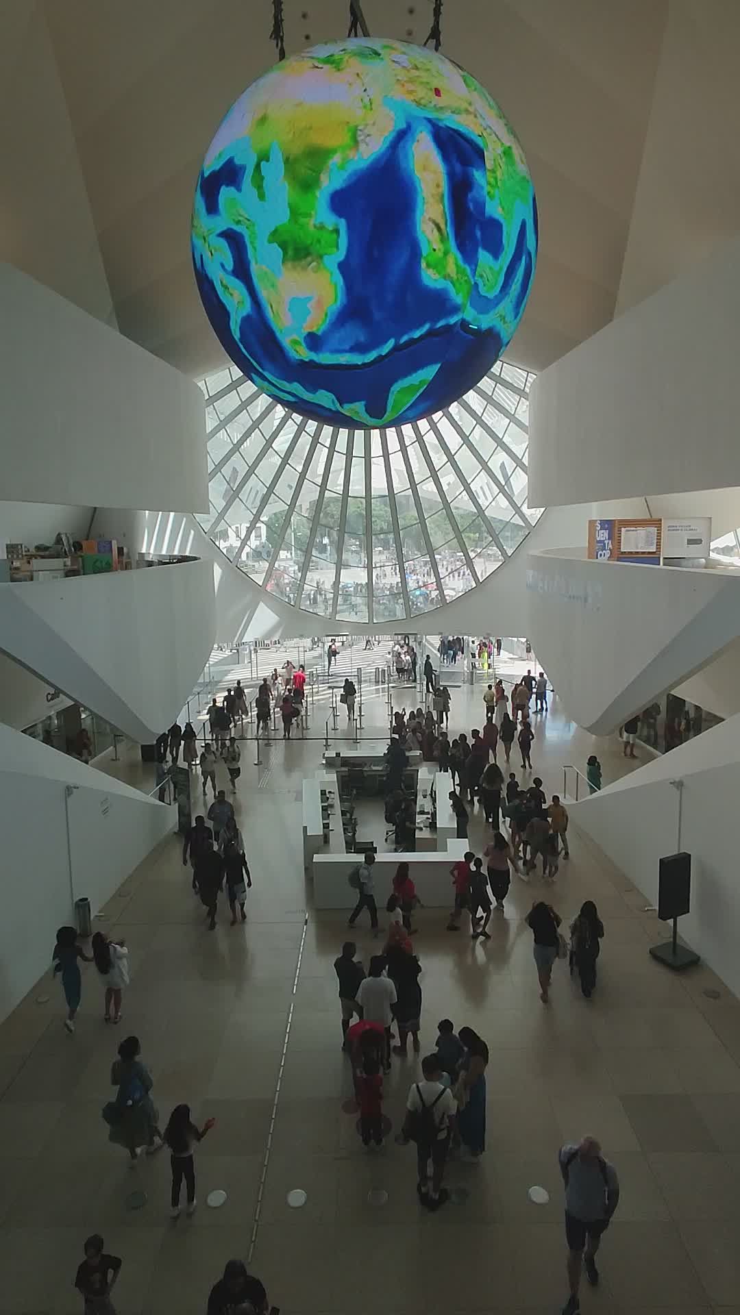 Vibrant Globe Display at Rio de Janeiro Museum Free Stock Video Footage ...