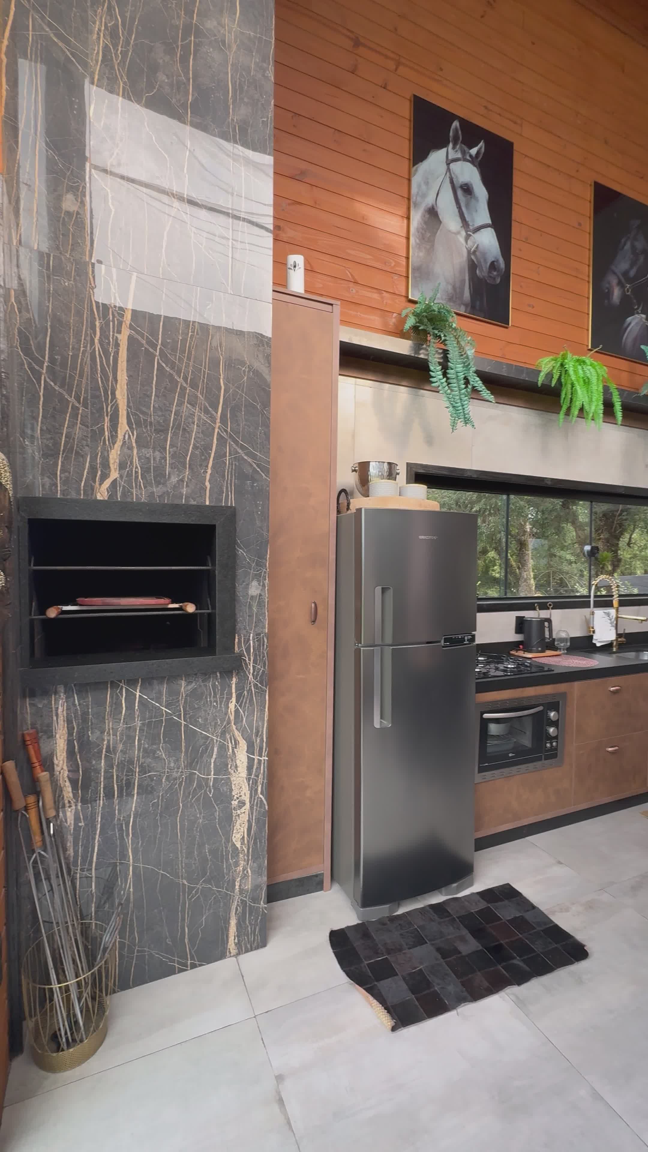 Modern Luxury Kitchen with Wooden Accents Free Stock Video Footage ...