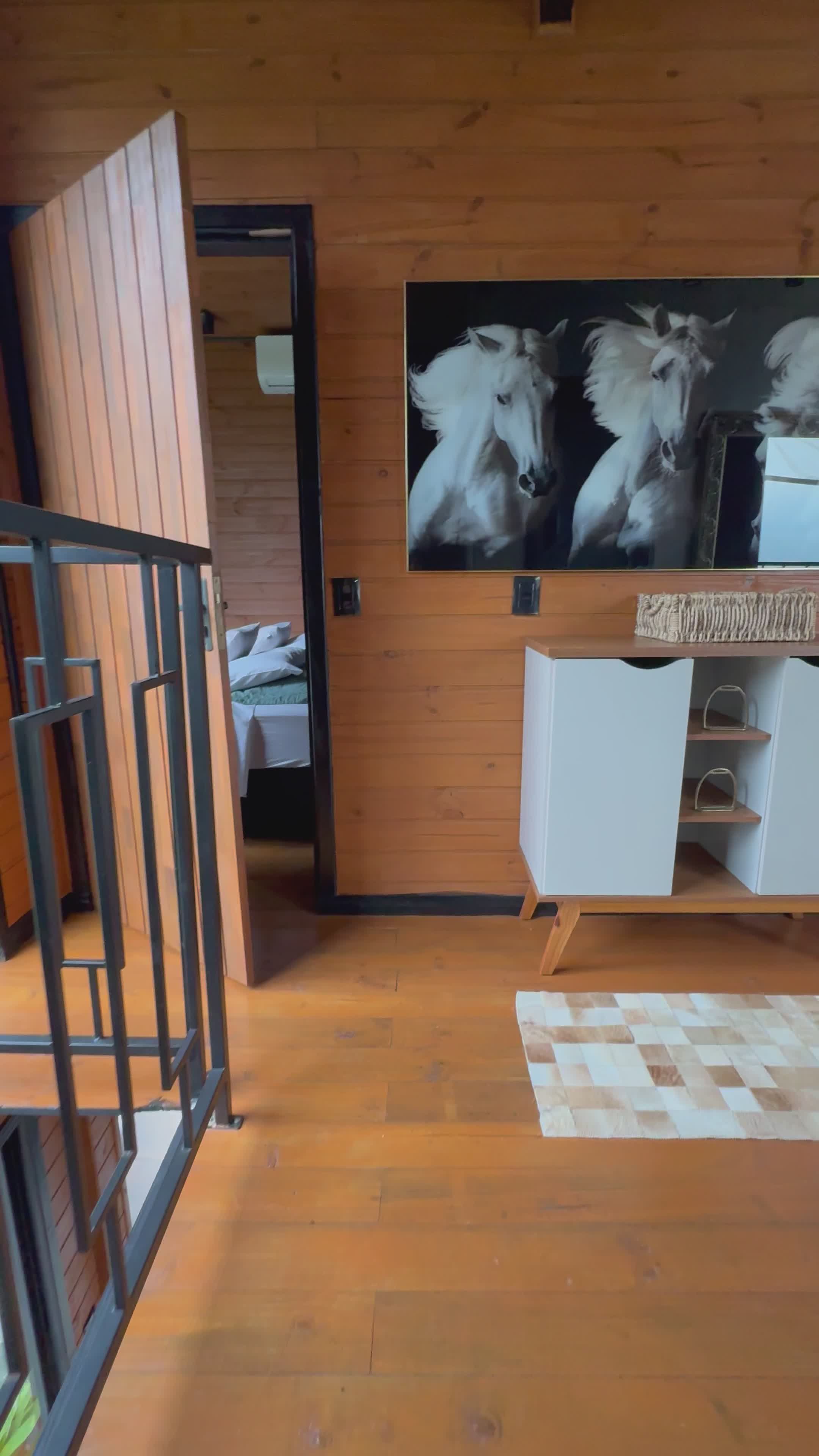 Cozy Wooden Interior with Nordic Design Art Free Stock Video Footage ...