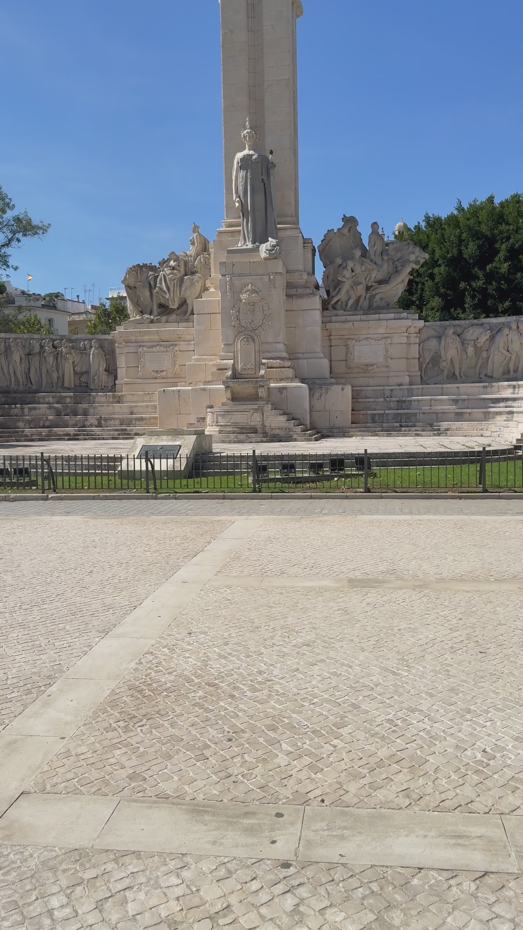 Historic Monument Under Bright Blue Sky Free Stock Video Footage ...