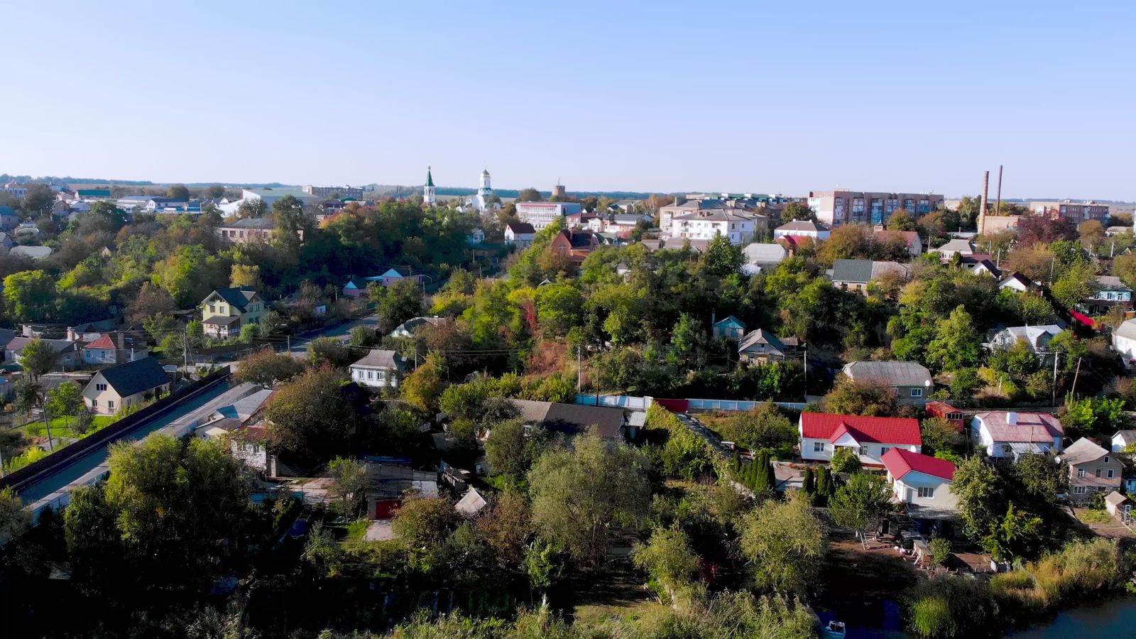 Ukraine Hd Aerial View of Ukrainian Town Square Free Stock Video Footage, Royalty ...
