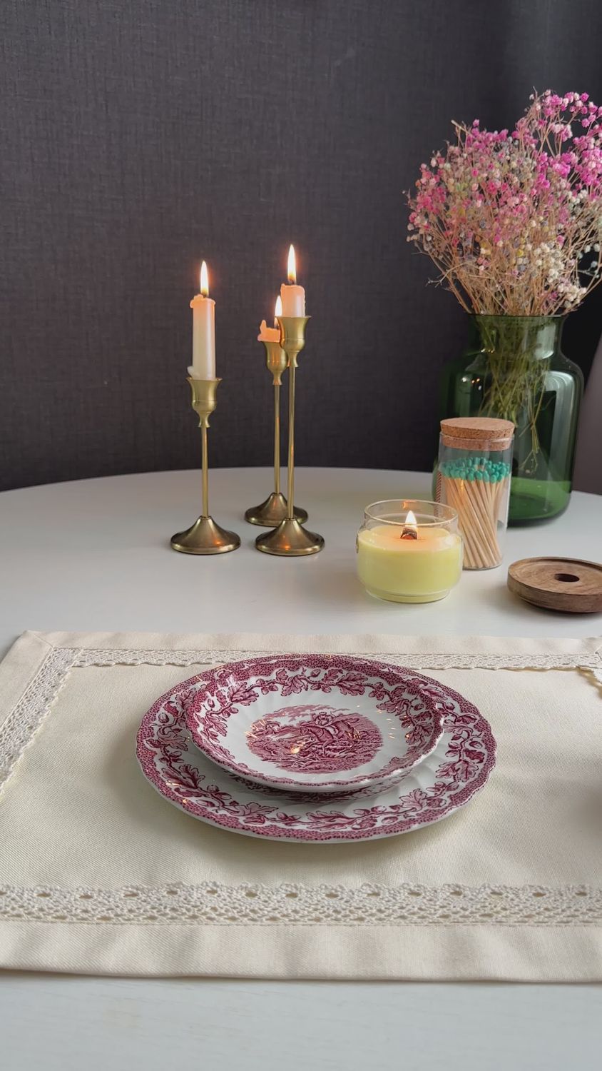 Elegant Table Setting with Vintage China Free Stock Video Footage ...