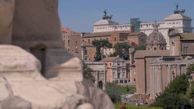 breathtaking rome skyline with historic architecture