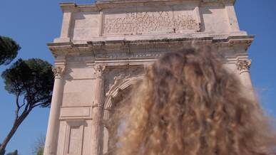 exploring the arch of titus in rome