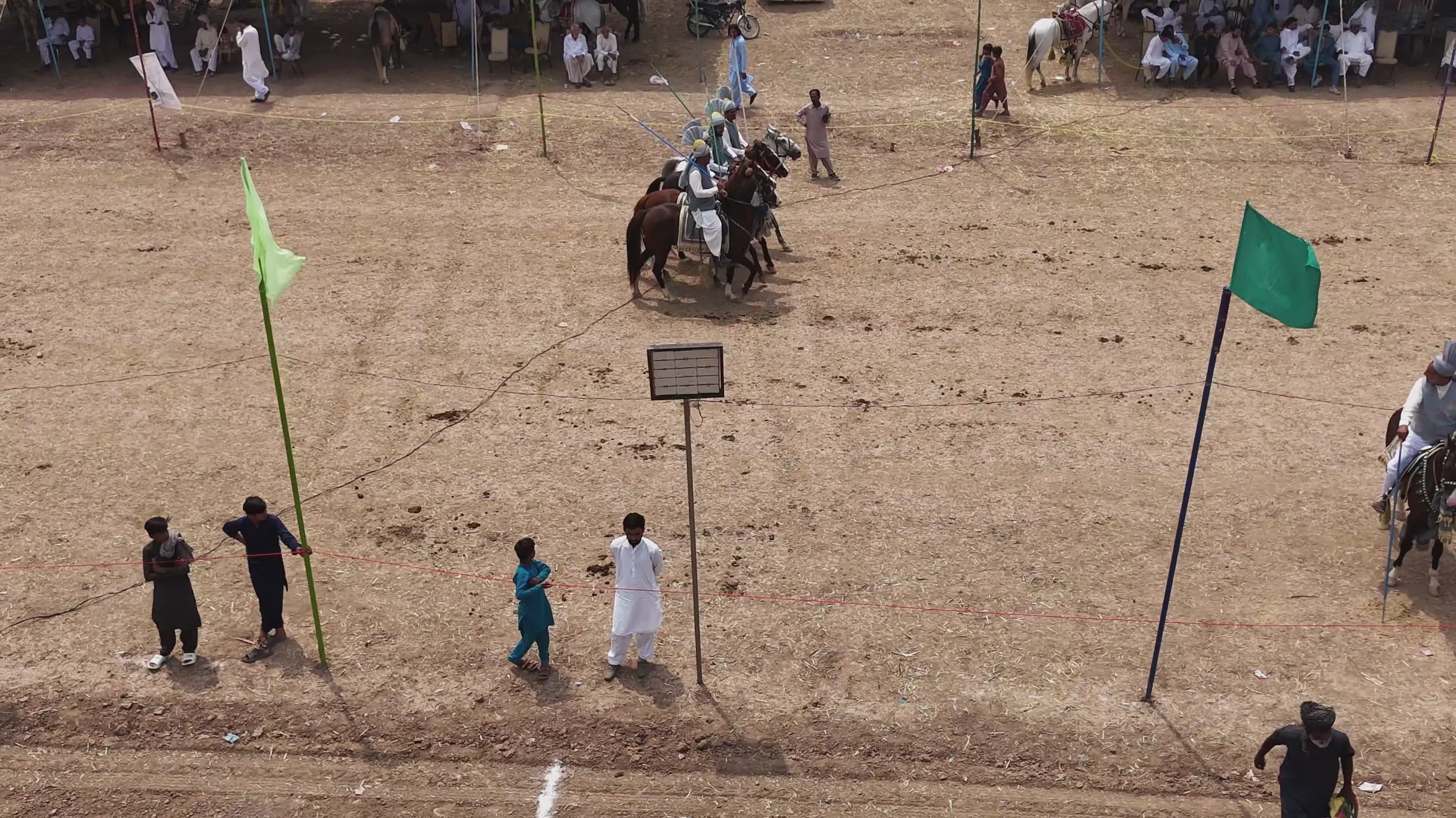 Traditional Horse Event with Riders in Costume Free Stock Video Footage ...