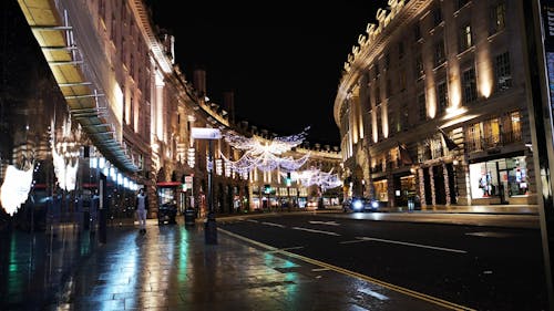 Décoration, Sur La Rue De Londres Pendant La Saison De Noël