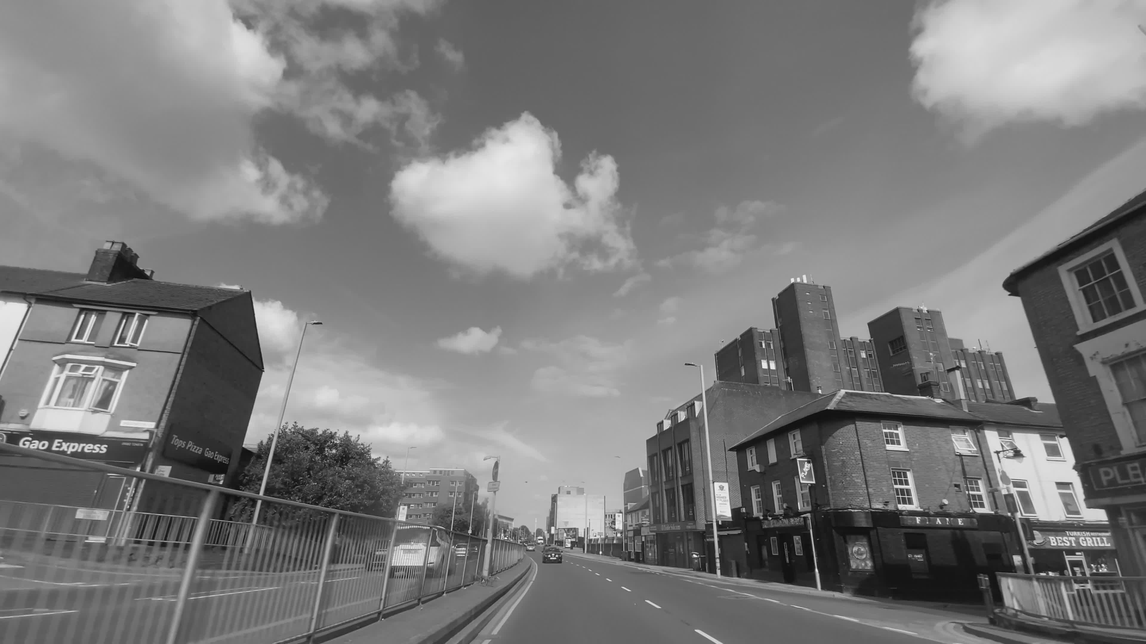 Scenic Urban Drive Through City Streets Free Stock Video Footage ...
