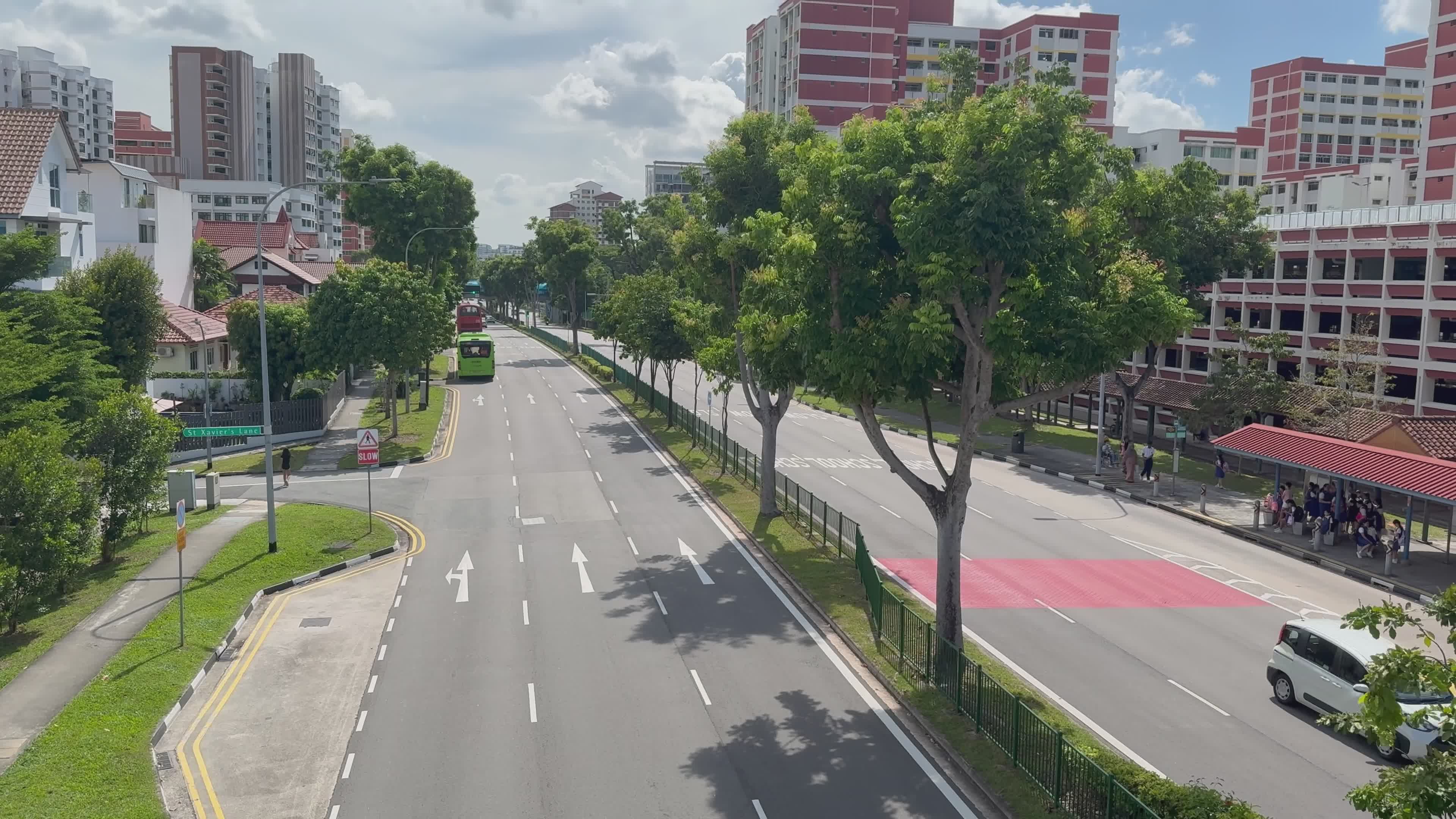 Busy Urban Street in Daylight Traffic Scene Free Stock Video Footage ...