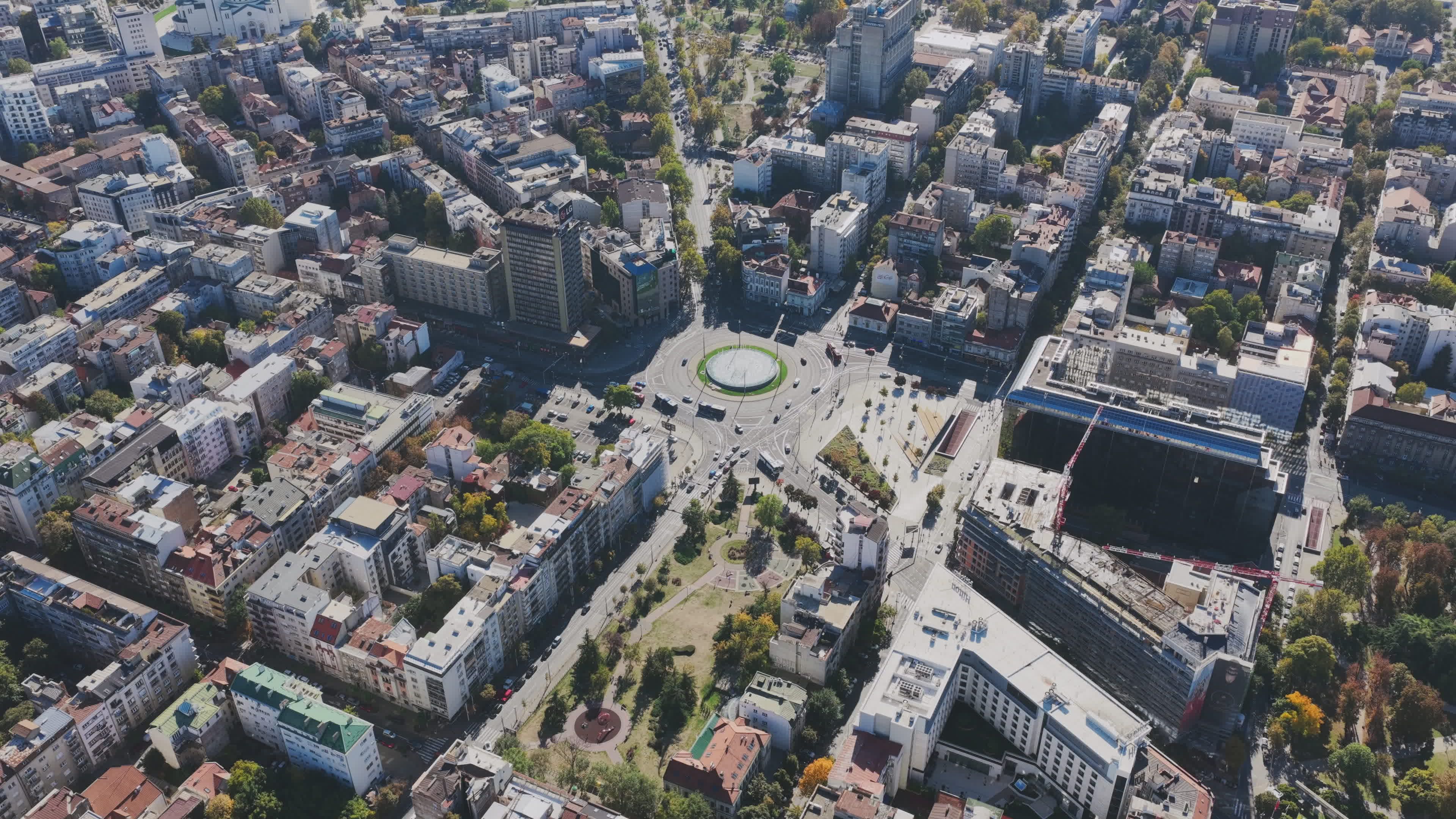 Aerial View of Belgrade Cityscape Free Stock Video Footage, Royalty ...