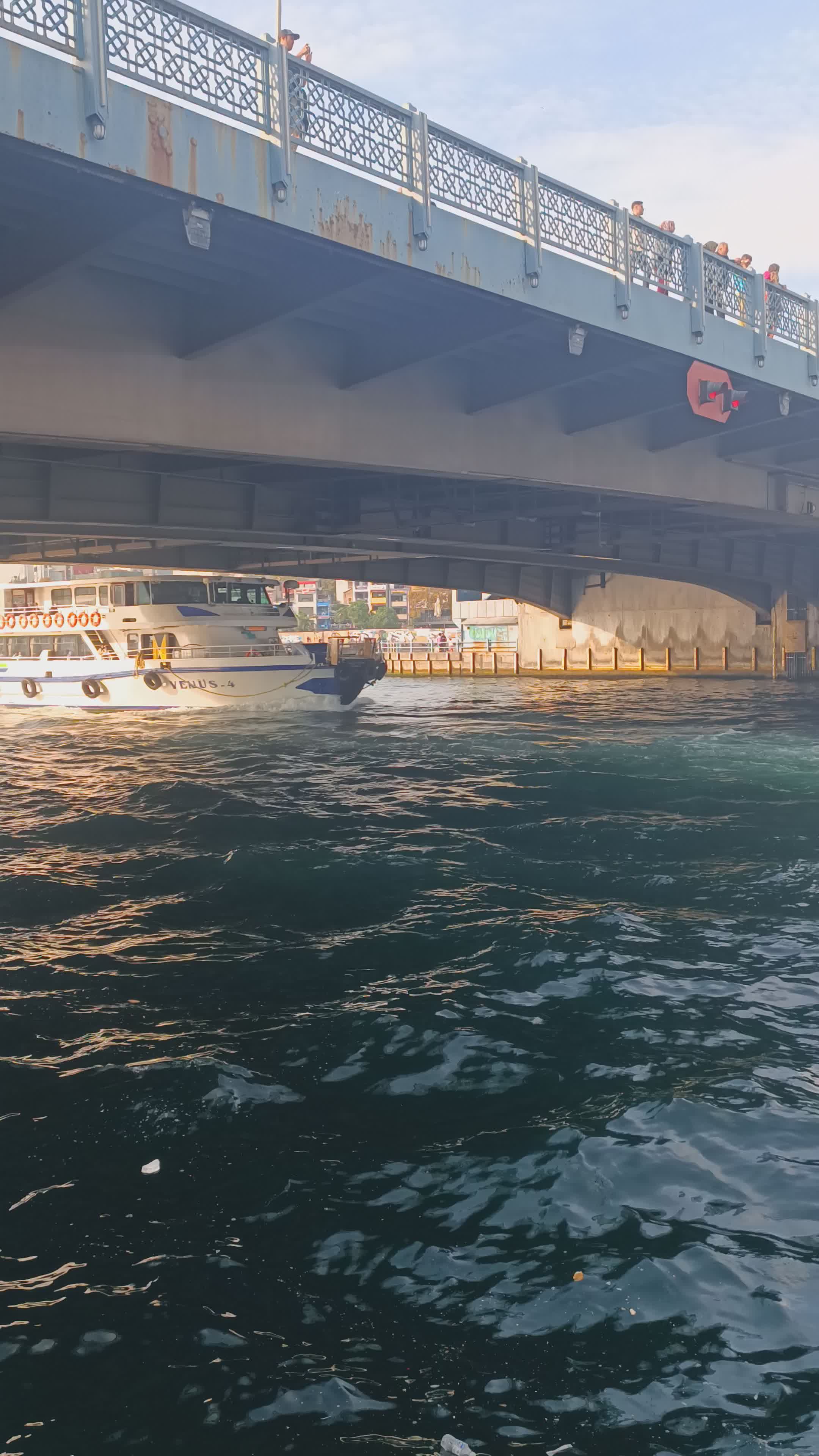 Scenic Boat Under Famous Istanbul Bridge Free Stock Video Footage ...