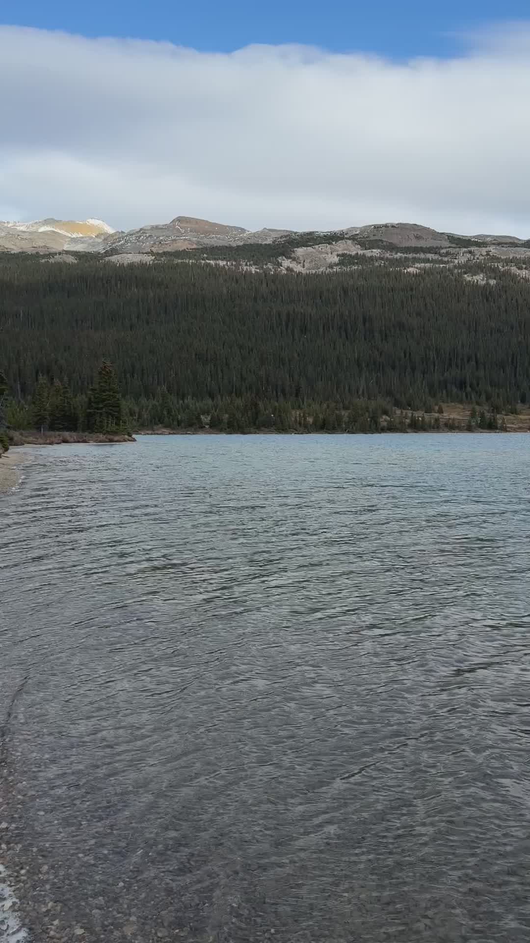 Scenic Mountain Lake with Majestic Peaks Free Stock Video Footage ...