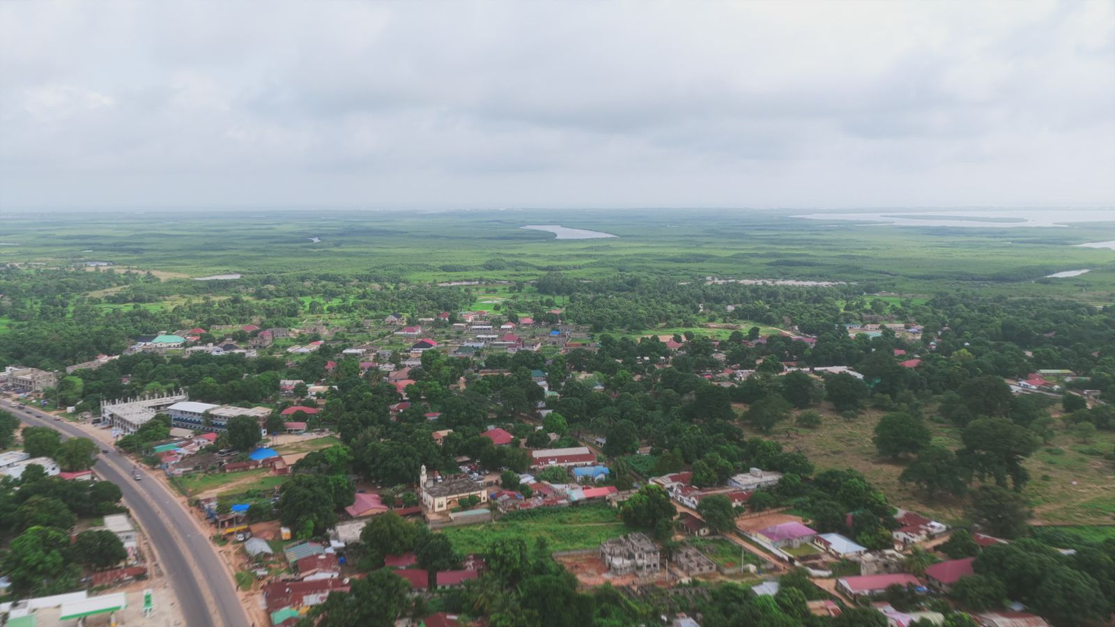 Scenic Aerial View of Lush Green Countryside Free Stock Video Footage ...