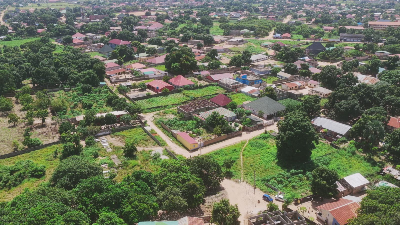 Scenic Aerial View of Lush Green Countryside Free Stock Video Footage ...