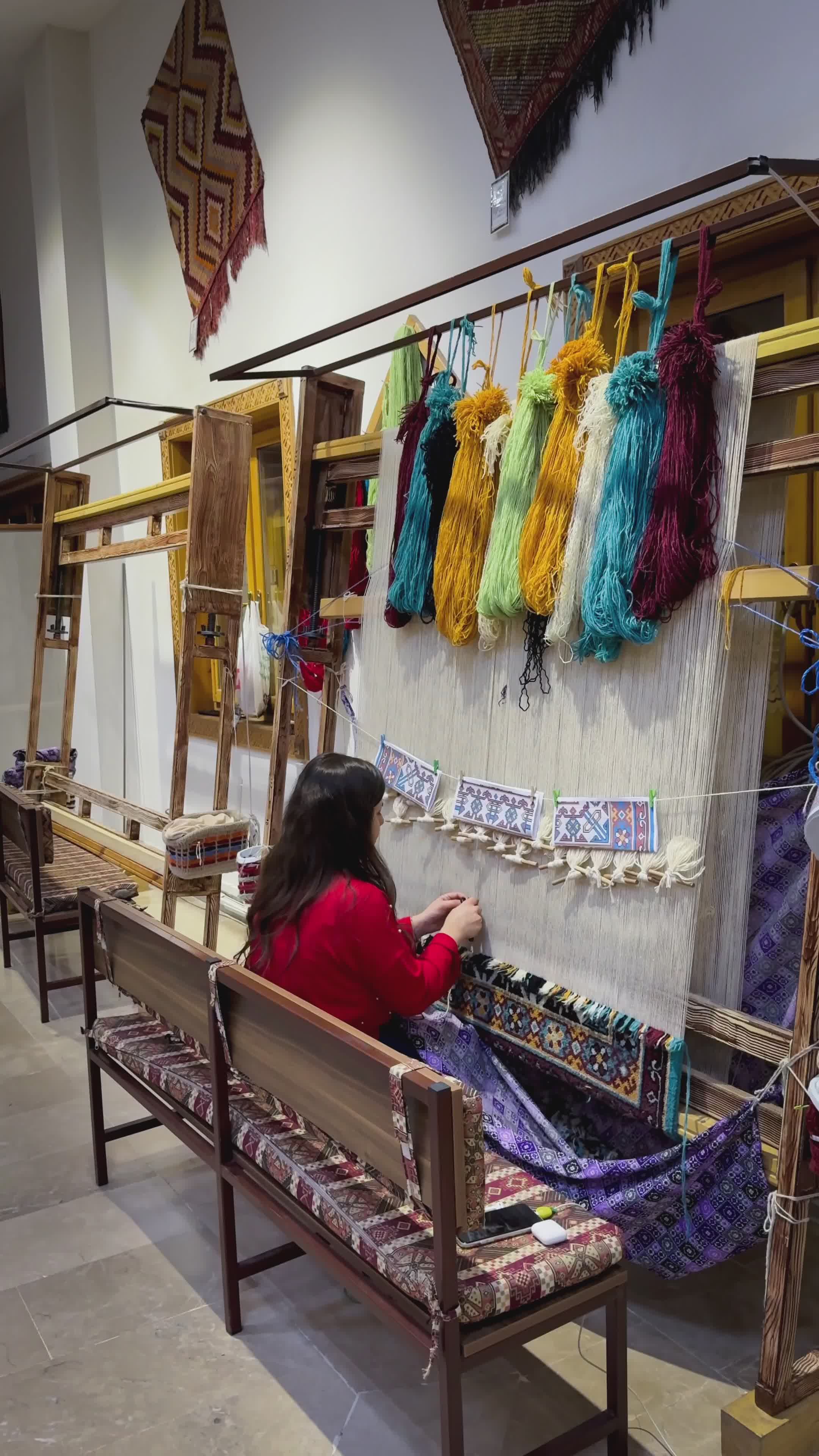 Traditional Rug Weaving in Isparta Free Stock Video Footage, Royalty ...