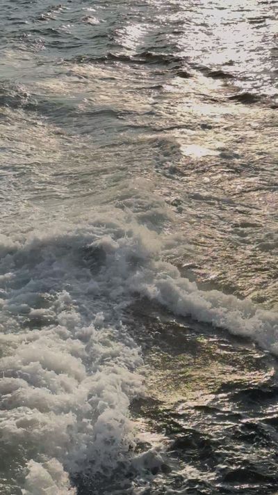 Ozan Çelik's ocean waves sunset video