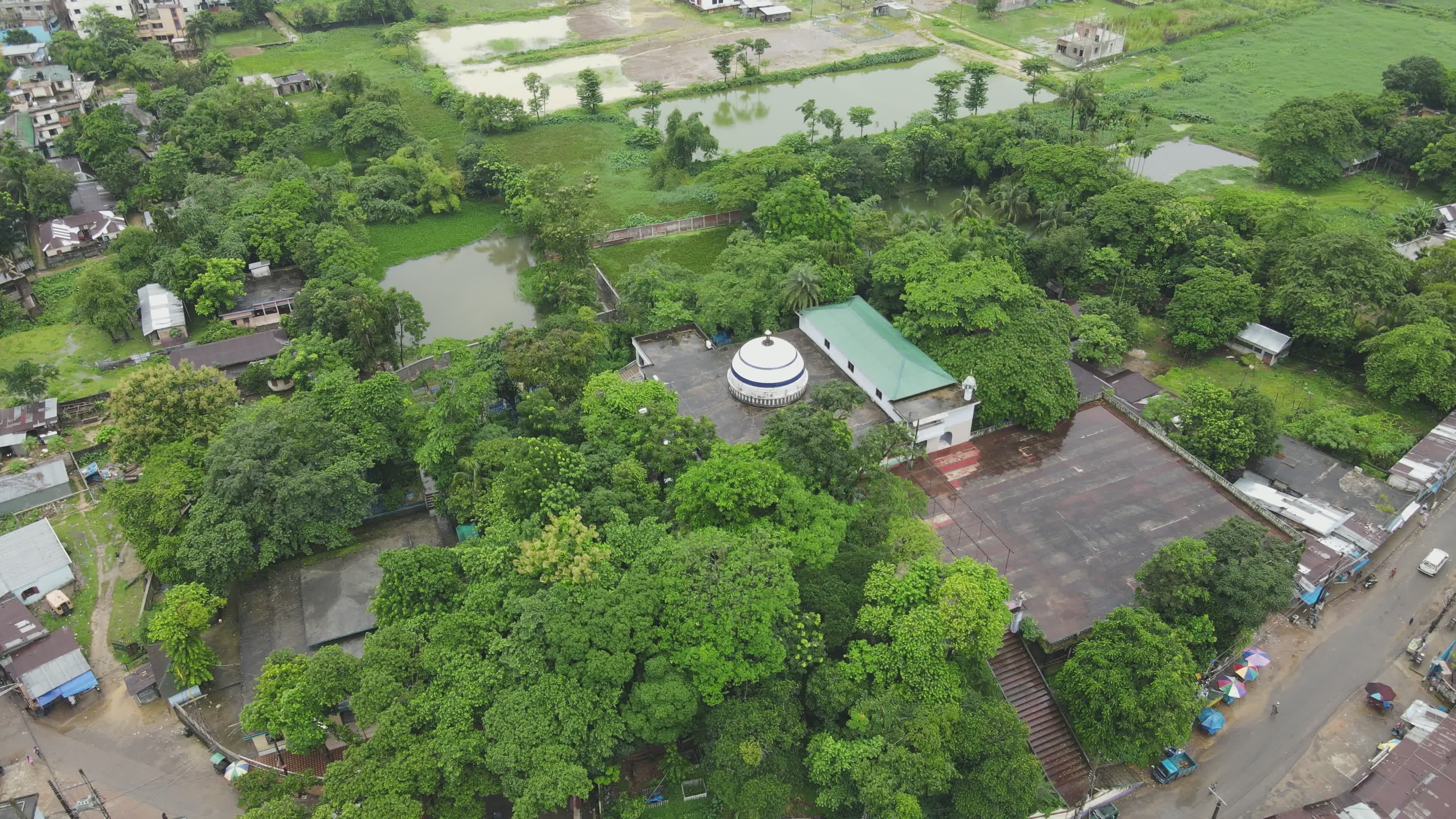 Aerial View of Lush Green Landscape in Bangladesh Free Stock Video ...
