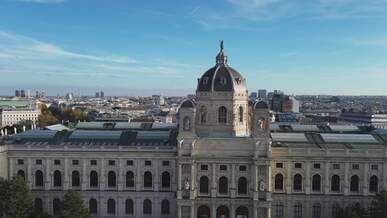 aerial view of natural history museum vienna