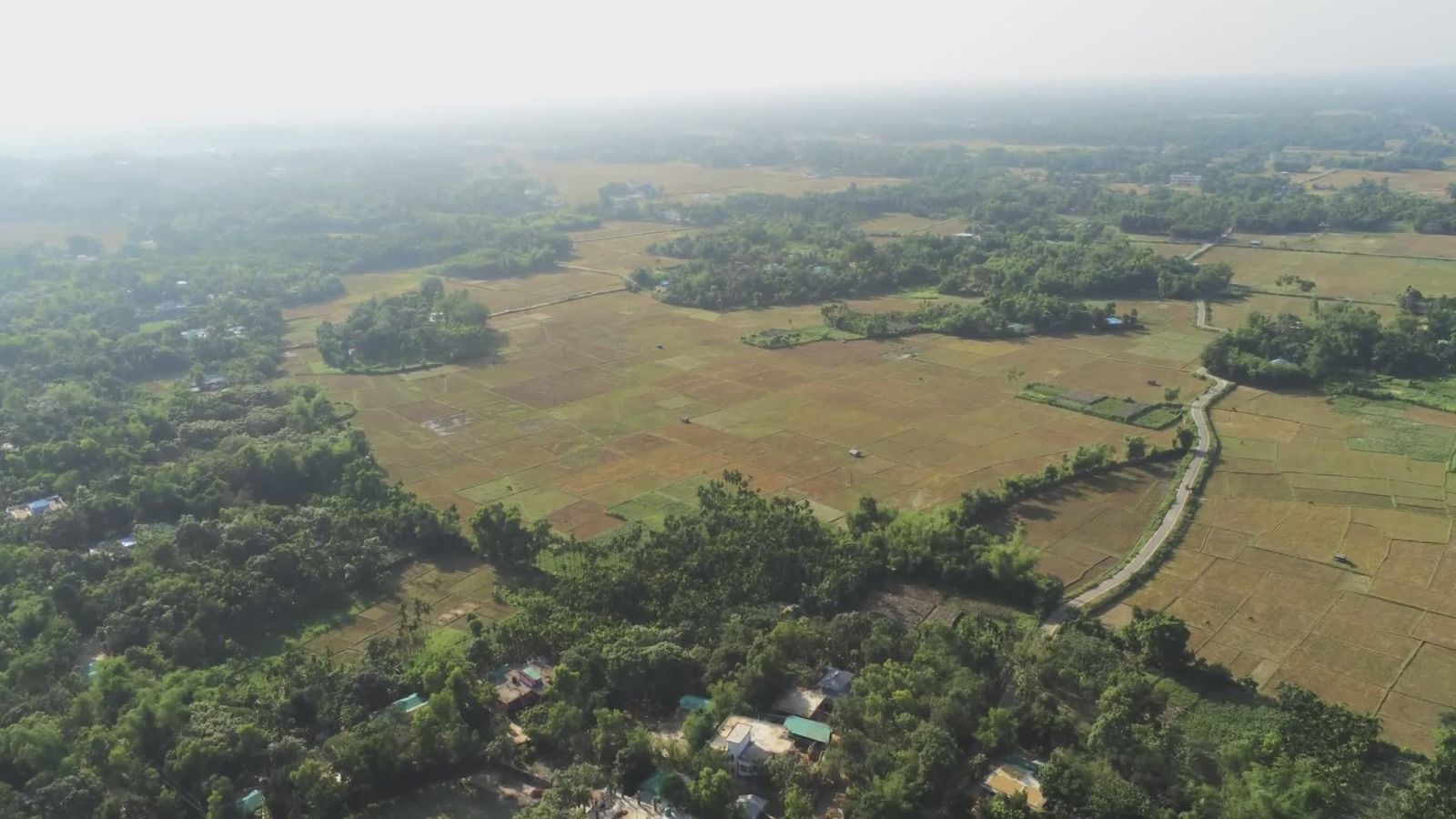 Scenic Aerial View of Lush Green Farmland Free Stock Video Footage ...