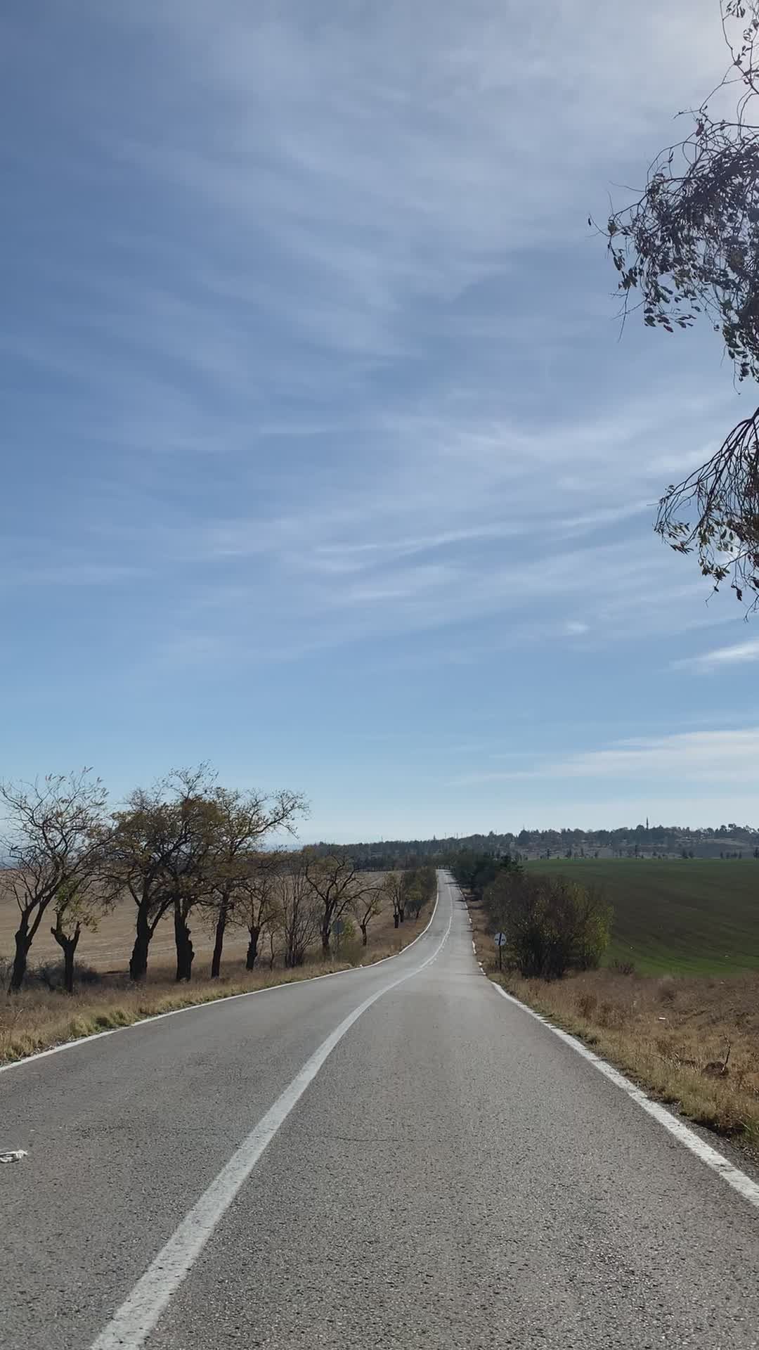 Long Rural Road Under Clear Blue Sky Free Stock Video Footage, Royalty ...