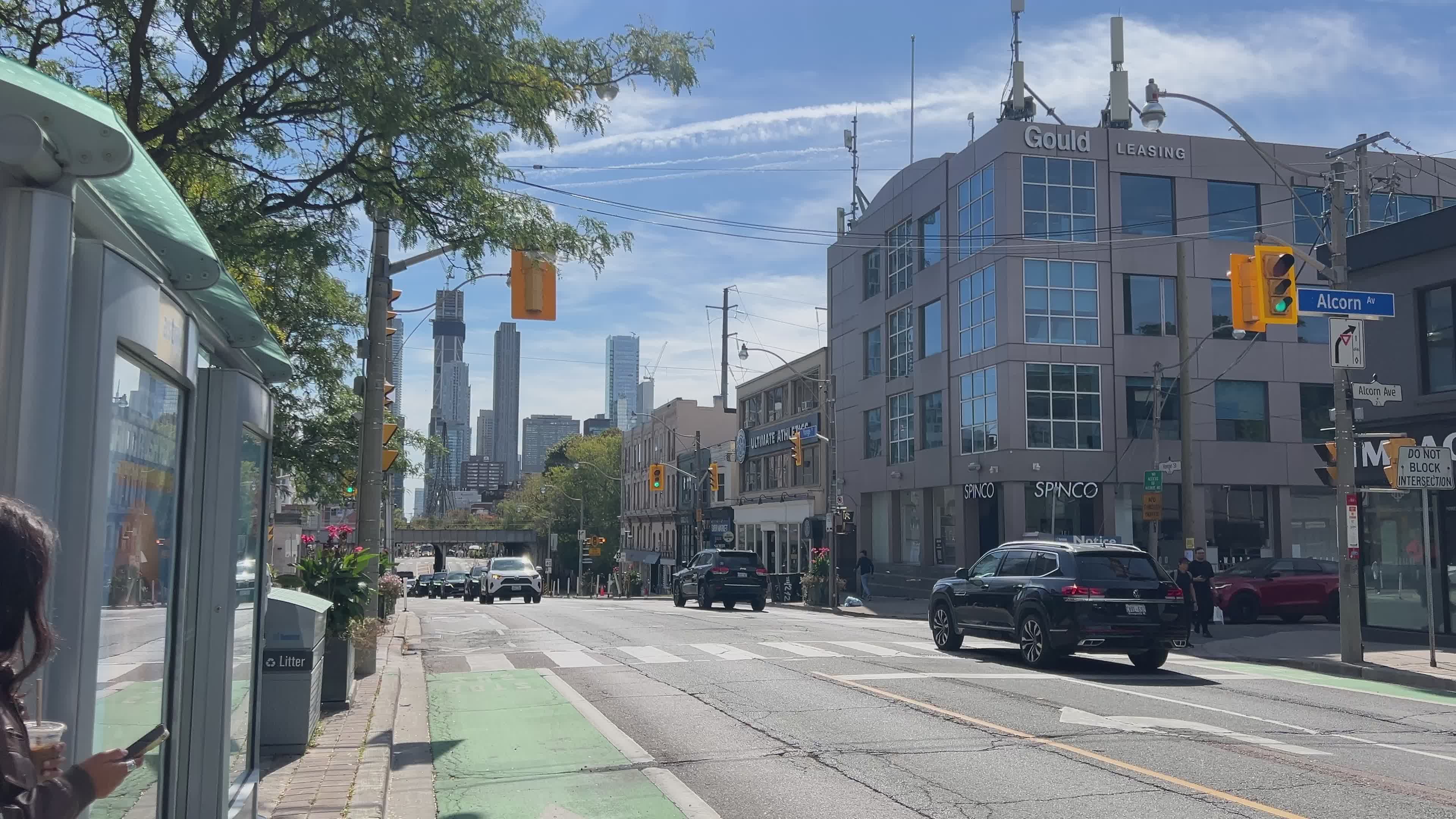 Urban Street Scene with Skyscrapers in Toronto Free Stock Video Footage ...
