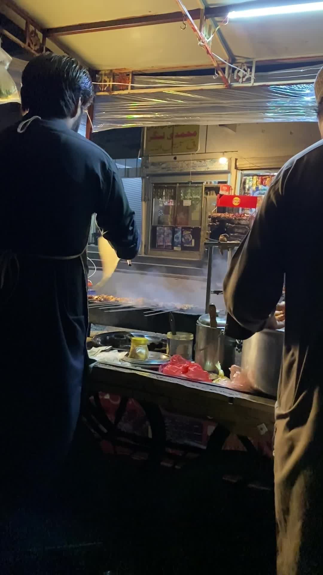 Street Food Chefs Cooking at Night Stall Free Stock Video Footage ...