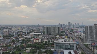 城市风景早上天空视频素材视频素材