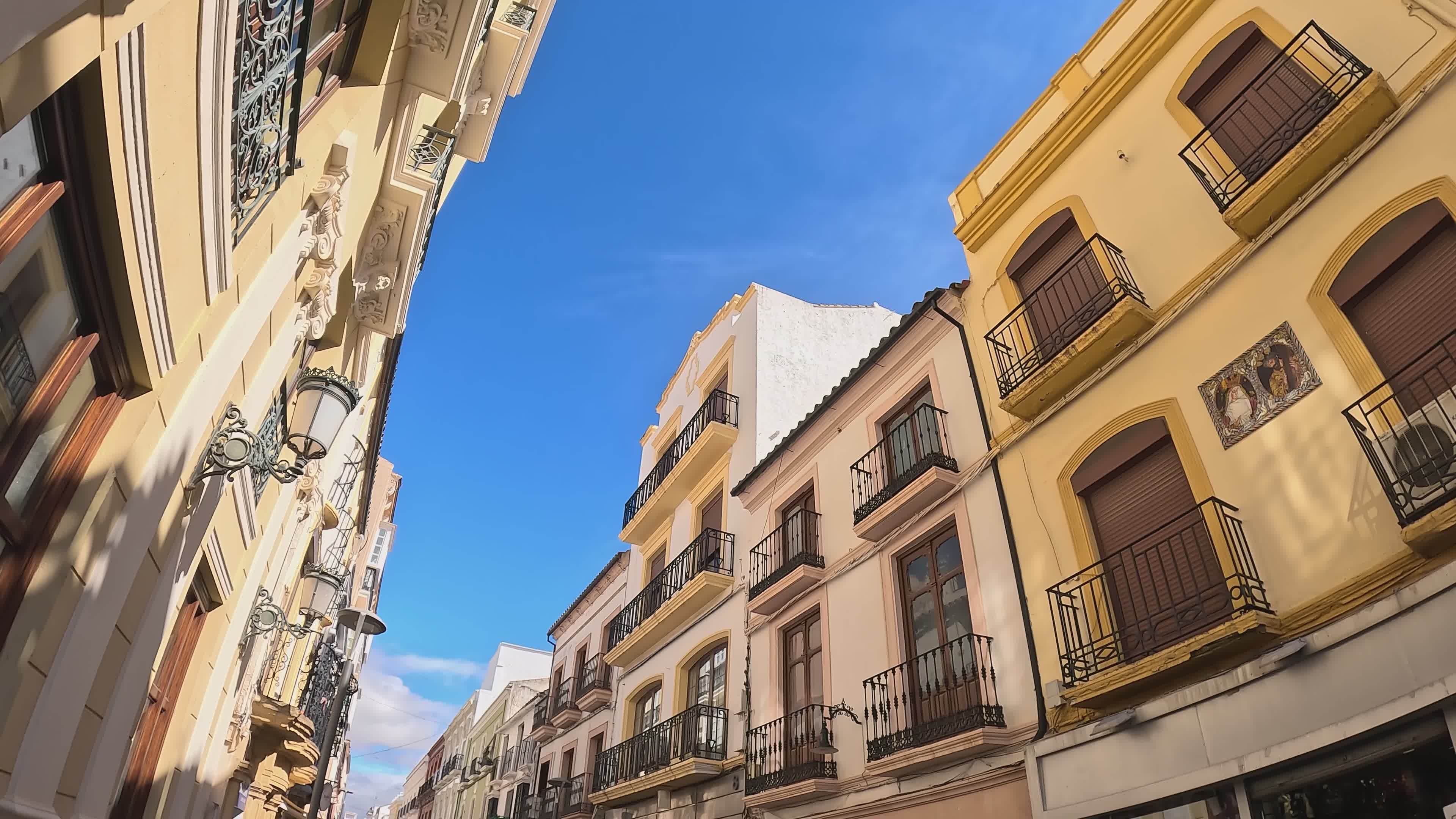 Sunny Street Scene in Ronda, Spain Free Stock Video Footage, Royalty ...